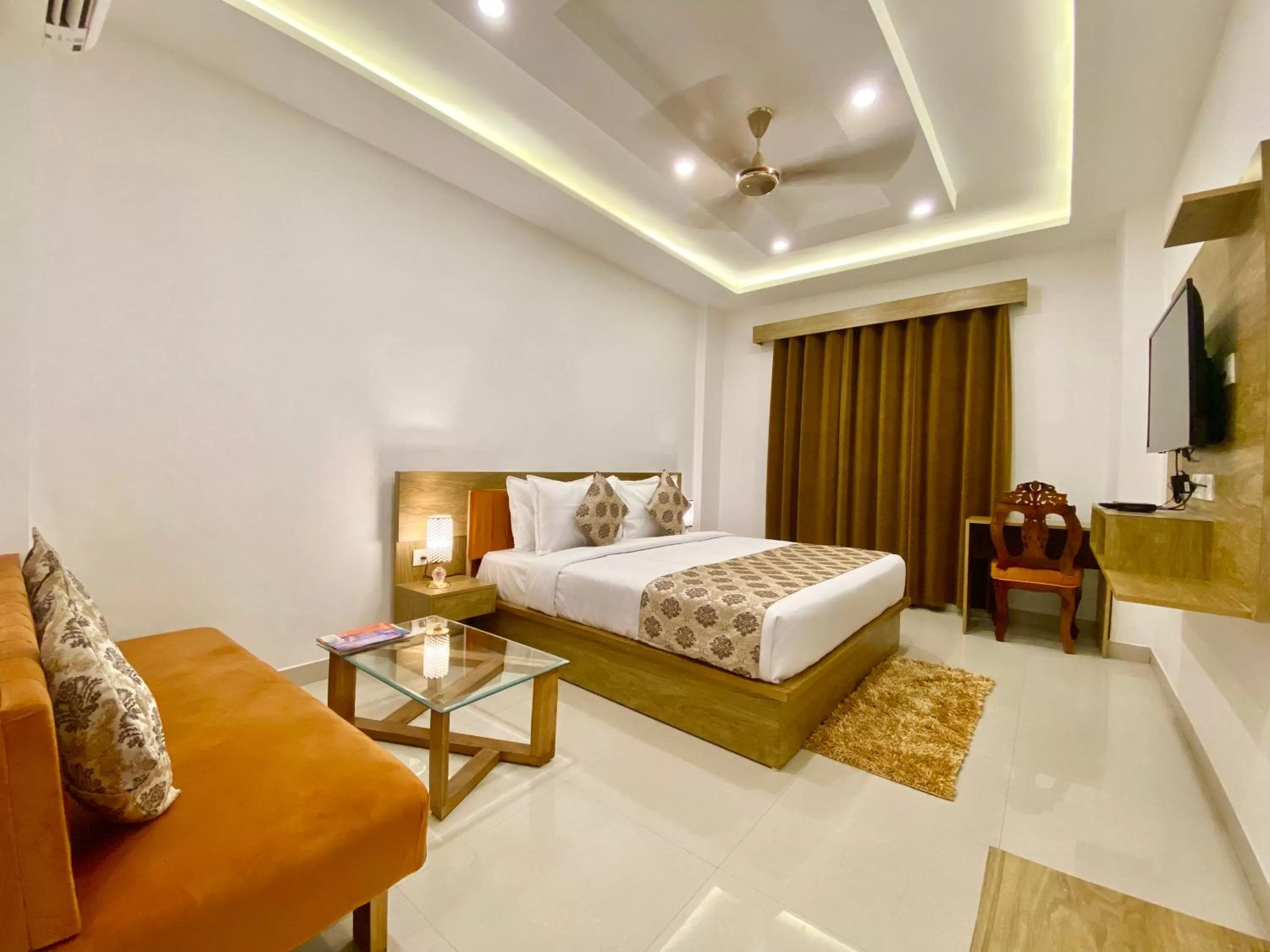 Bed in Arogyadham Wellness Retreat