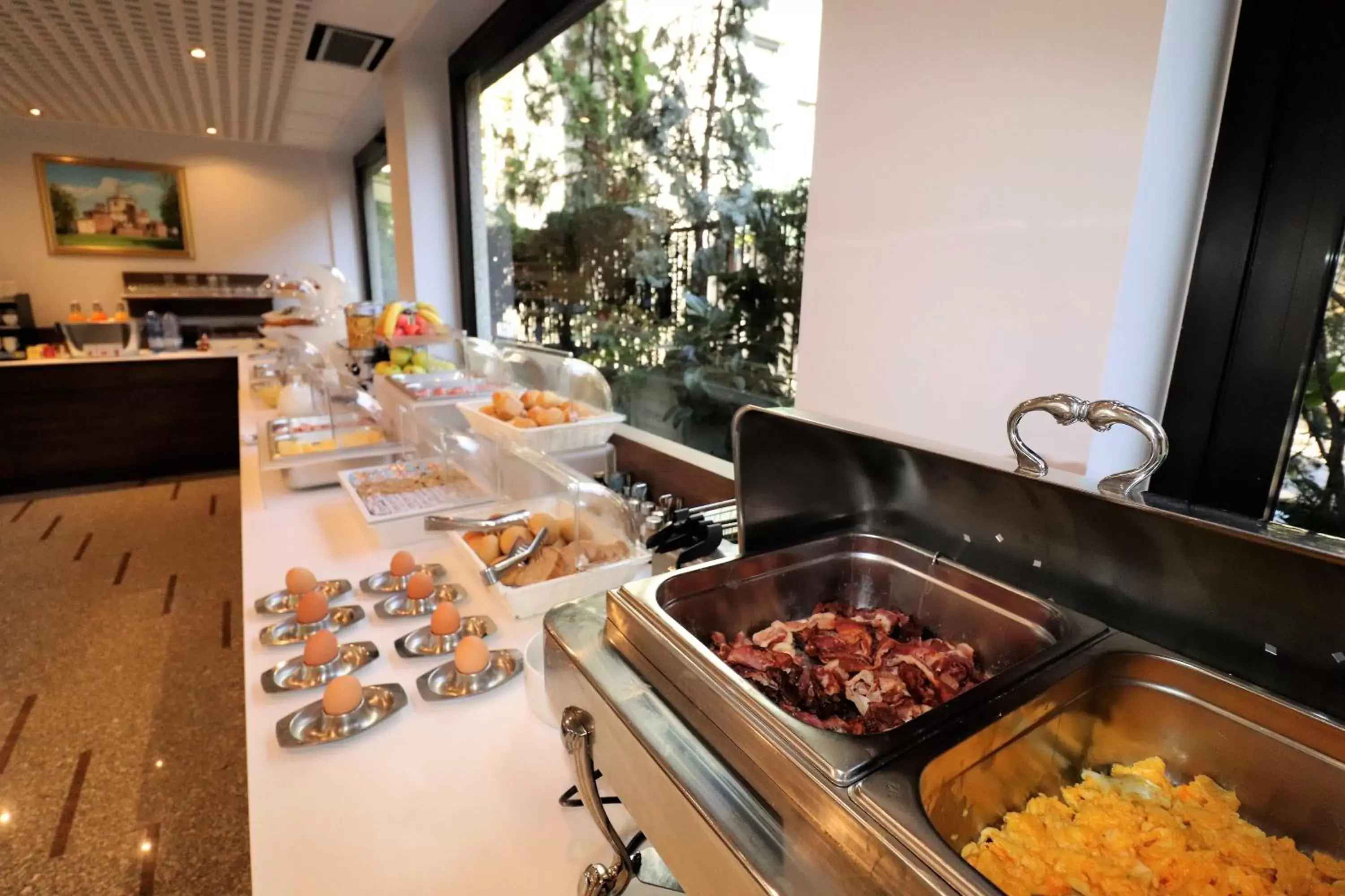 Buffet breakfast, Kitchen/Kitchenette in Hotel Domenichino