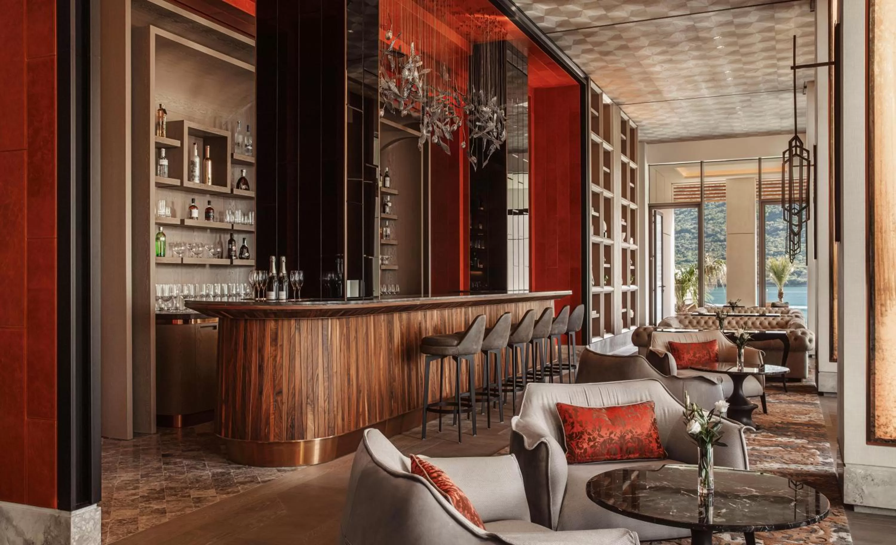 Lounge or bar in One&Only Portonovi