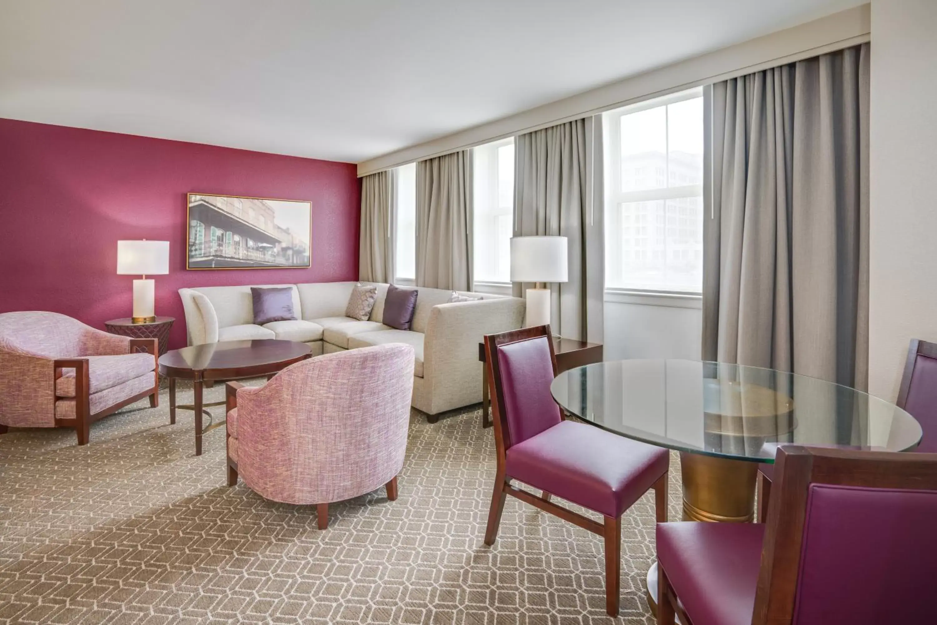 Bedroom, Seating Area in Astor Crowne Plaza New Orleans French Quarter, Corner of Bourbon and Canal