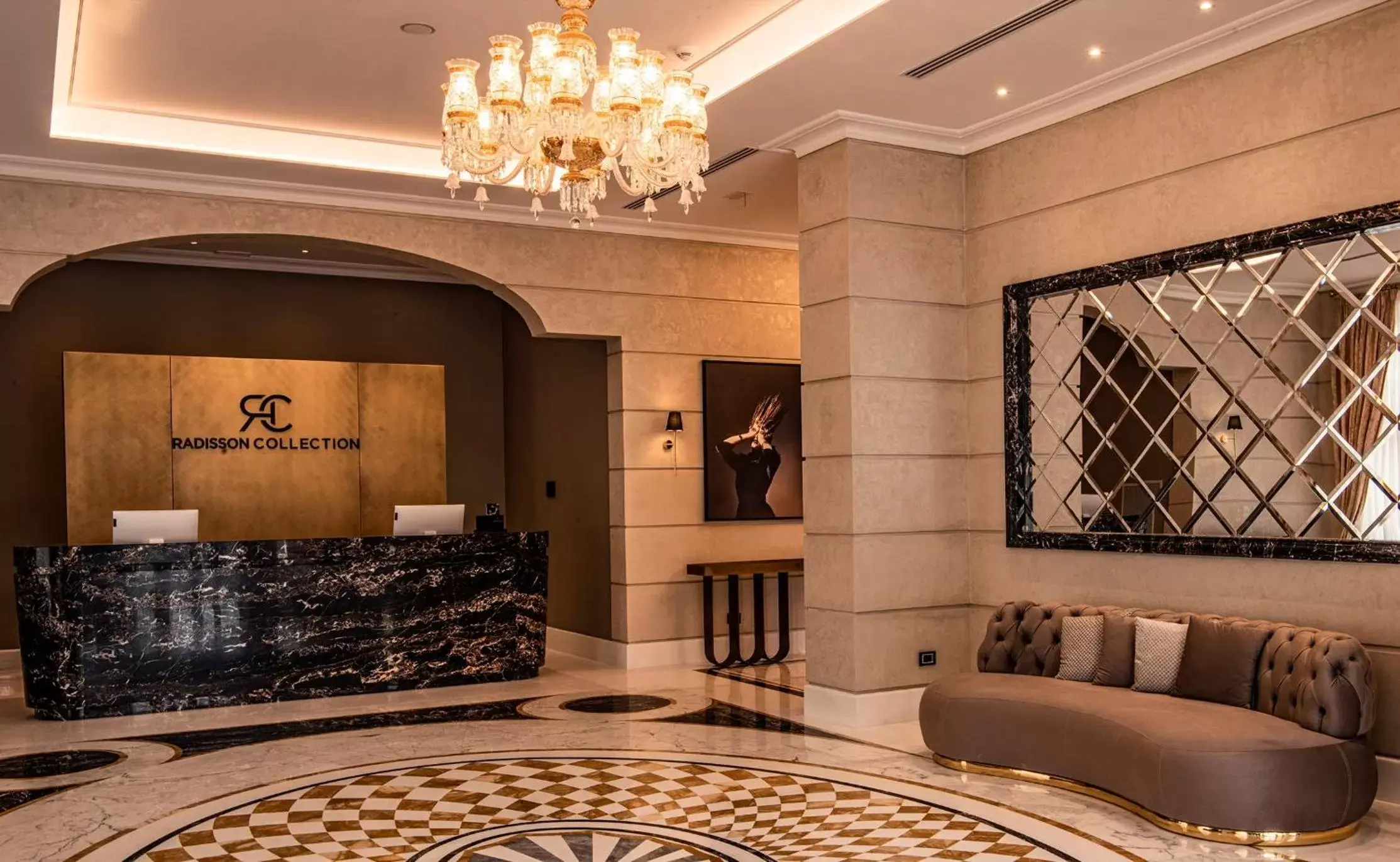 Lobby/Reception in Radisson Collection Morina Hotel, Tirana