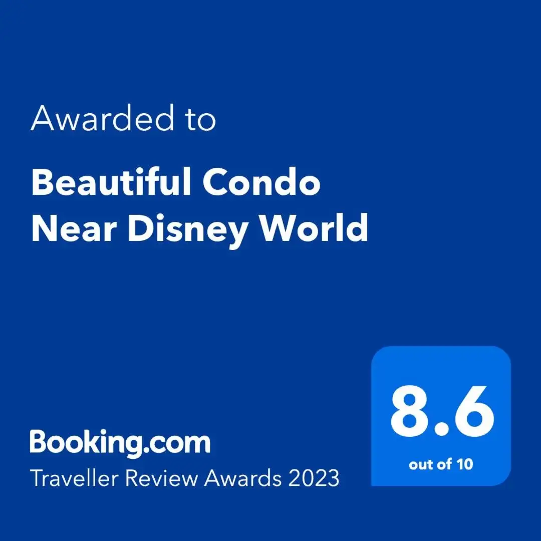 Logo/Certificate/Sign/Award in Beautiful Condo Near Disney World