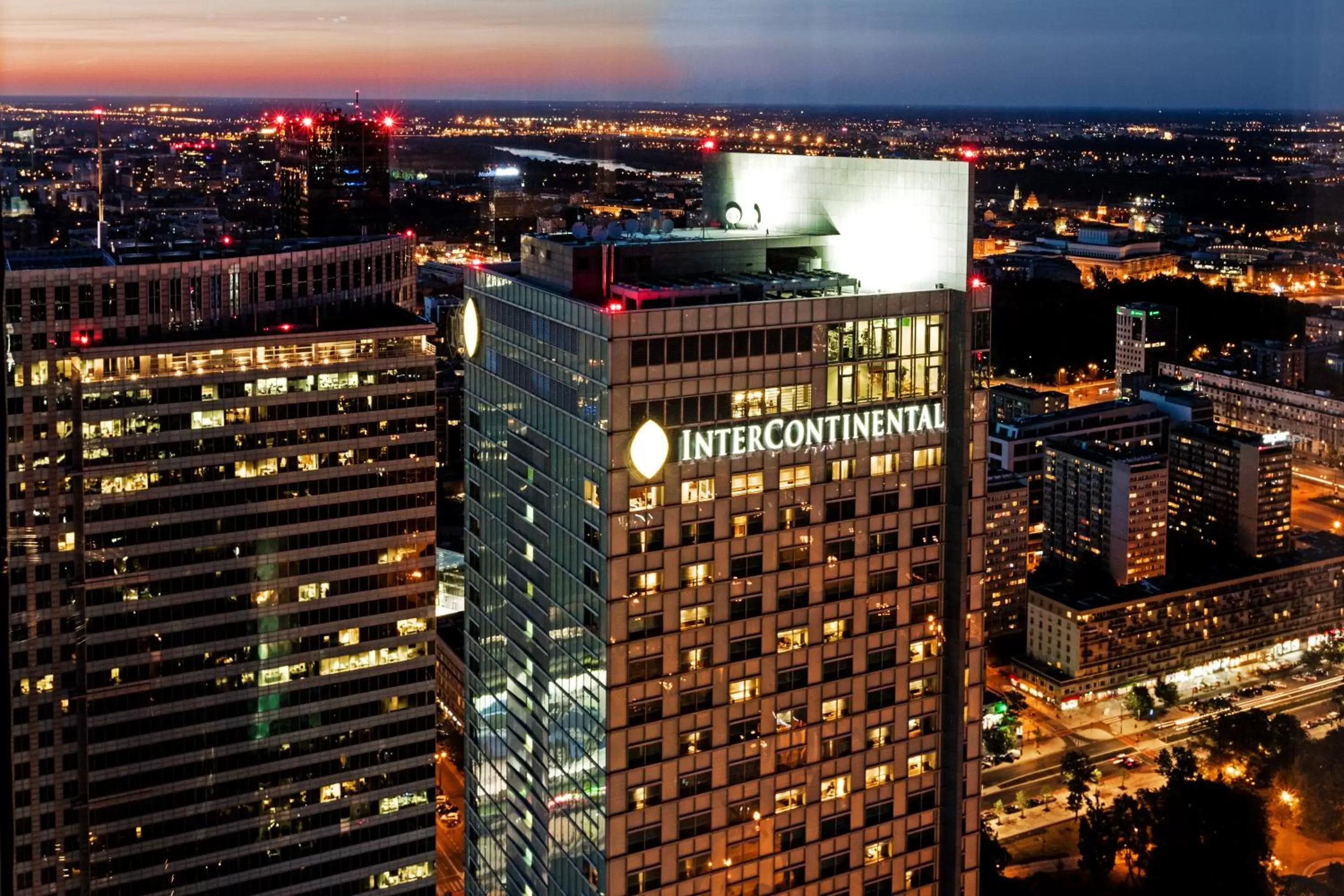 Property building, Bird's-eye View in InterContinental Warszawa, an IHG Hotel