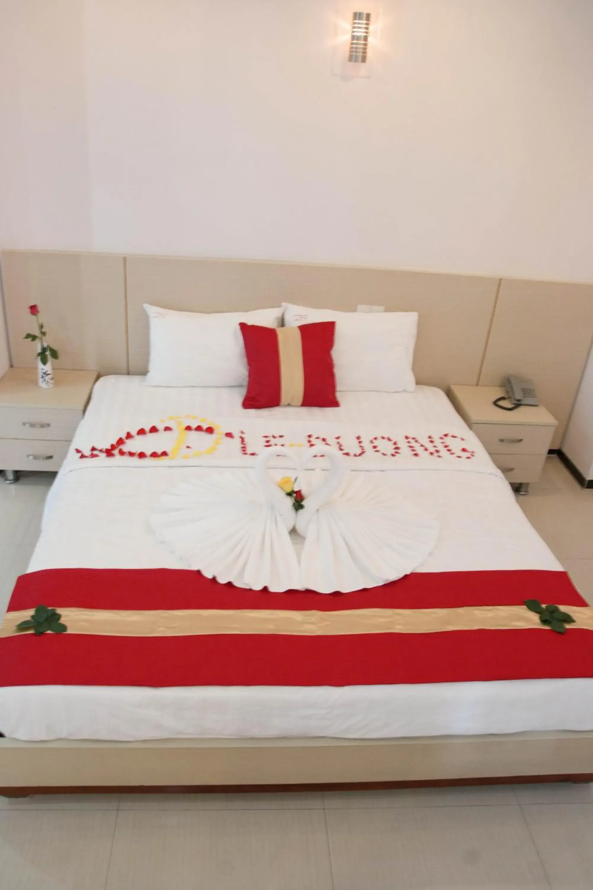 Bed in Le Duong Hotel