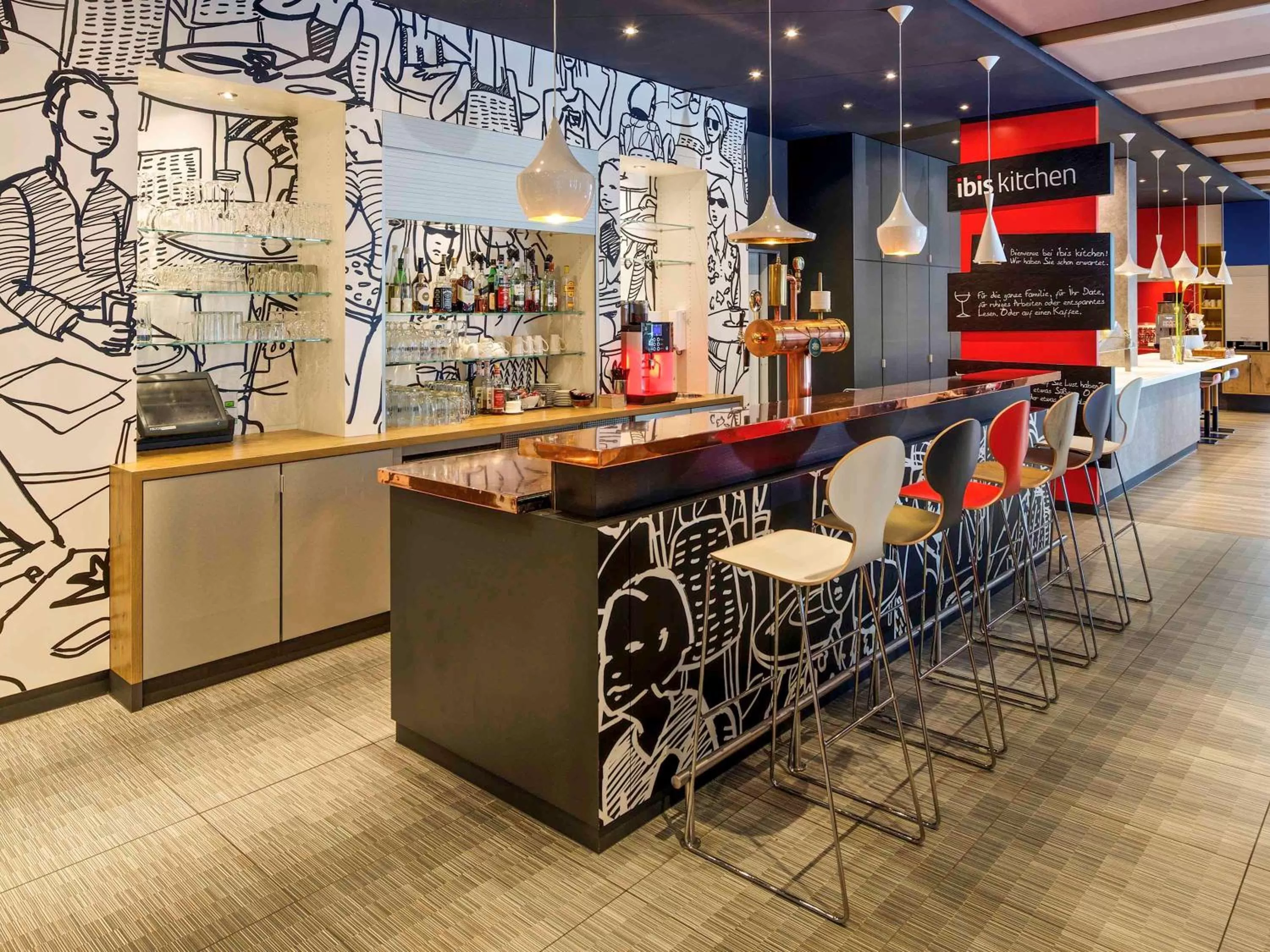 Lounge or bar in ibis Hamburg Alsterring