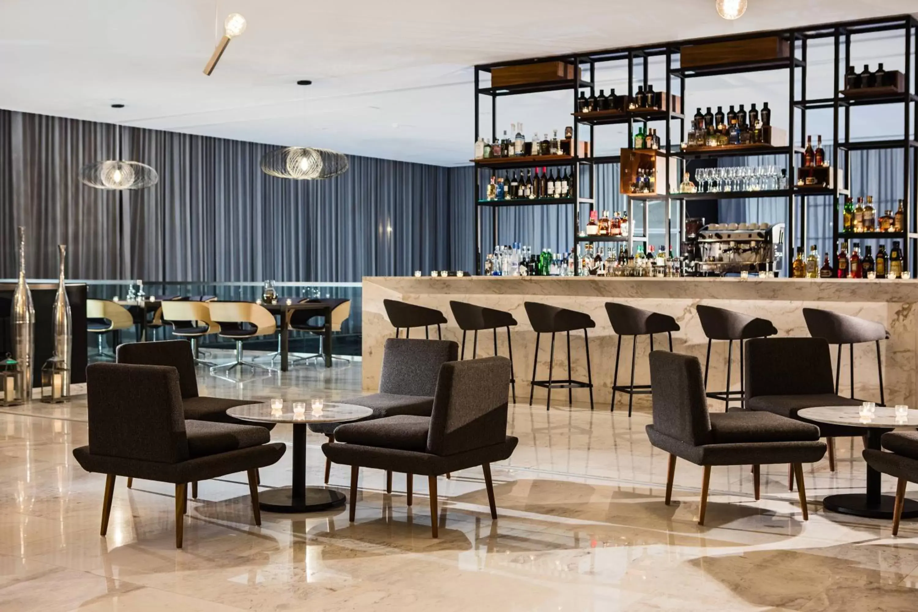 Lounge or bar, Lounge/Bar in AC Hotel by Marriott Guadalajara Mexico