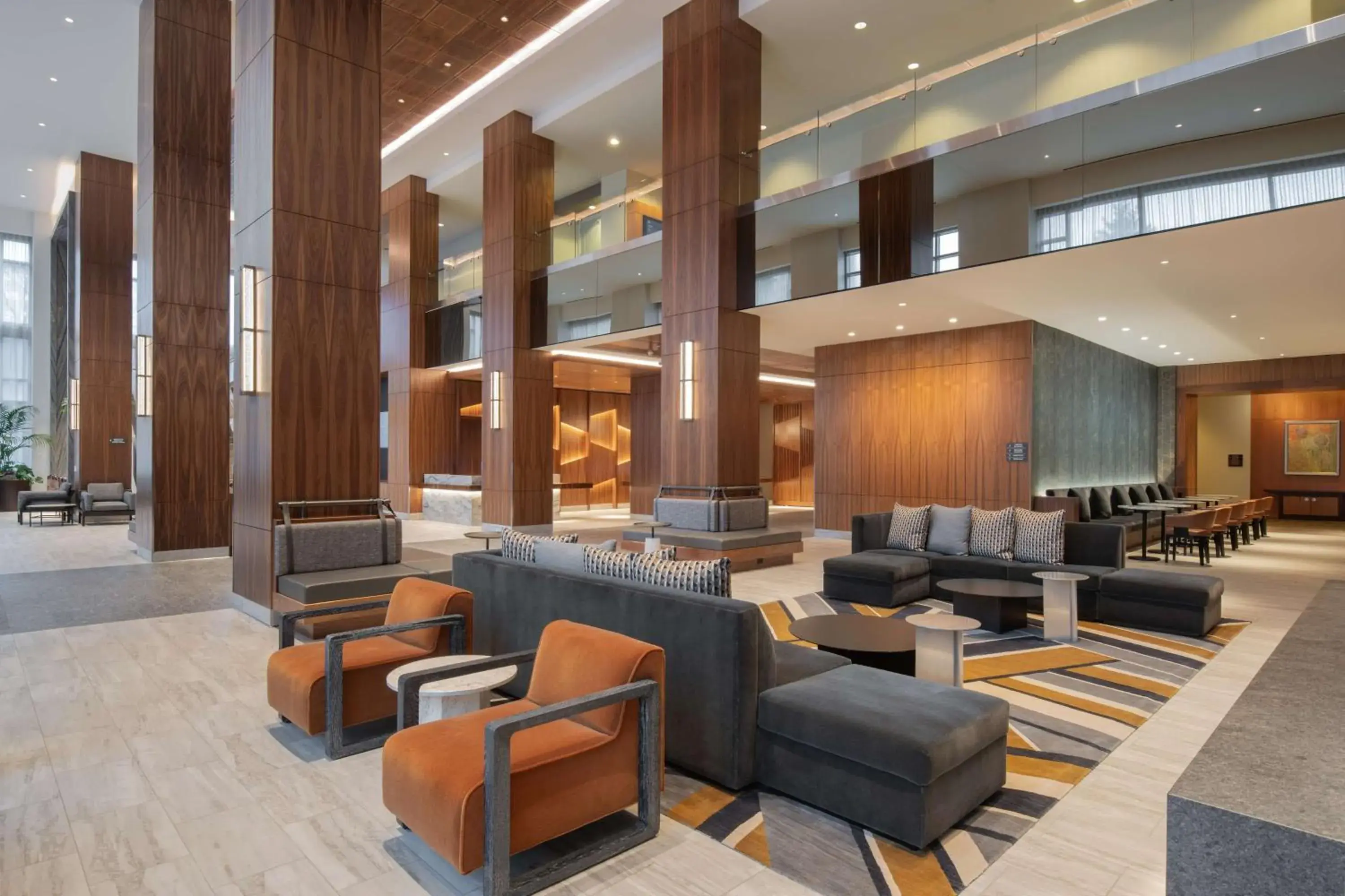 Lobby or reception in Hilton Vancouver Washington