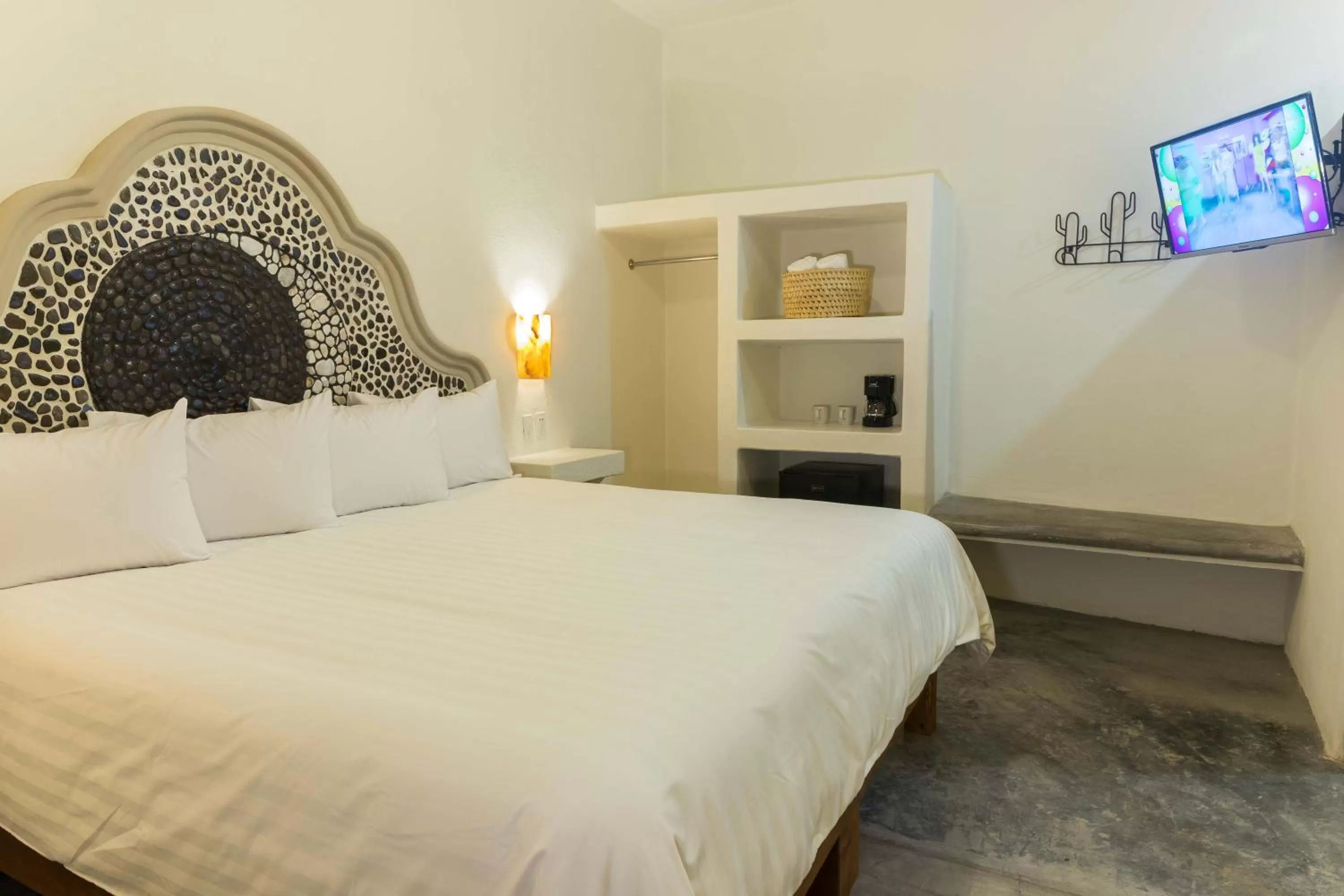 Bed in Rosarito Hotel