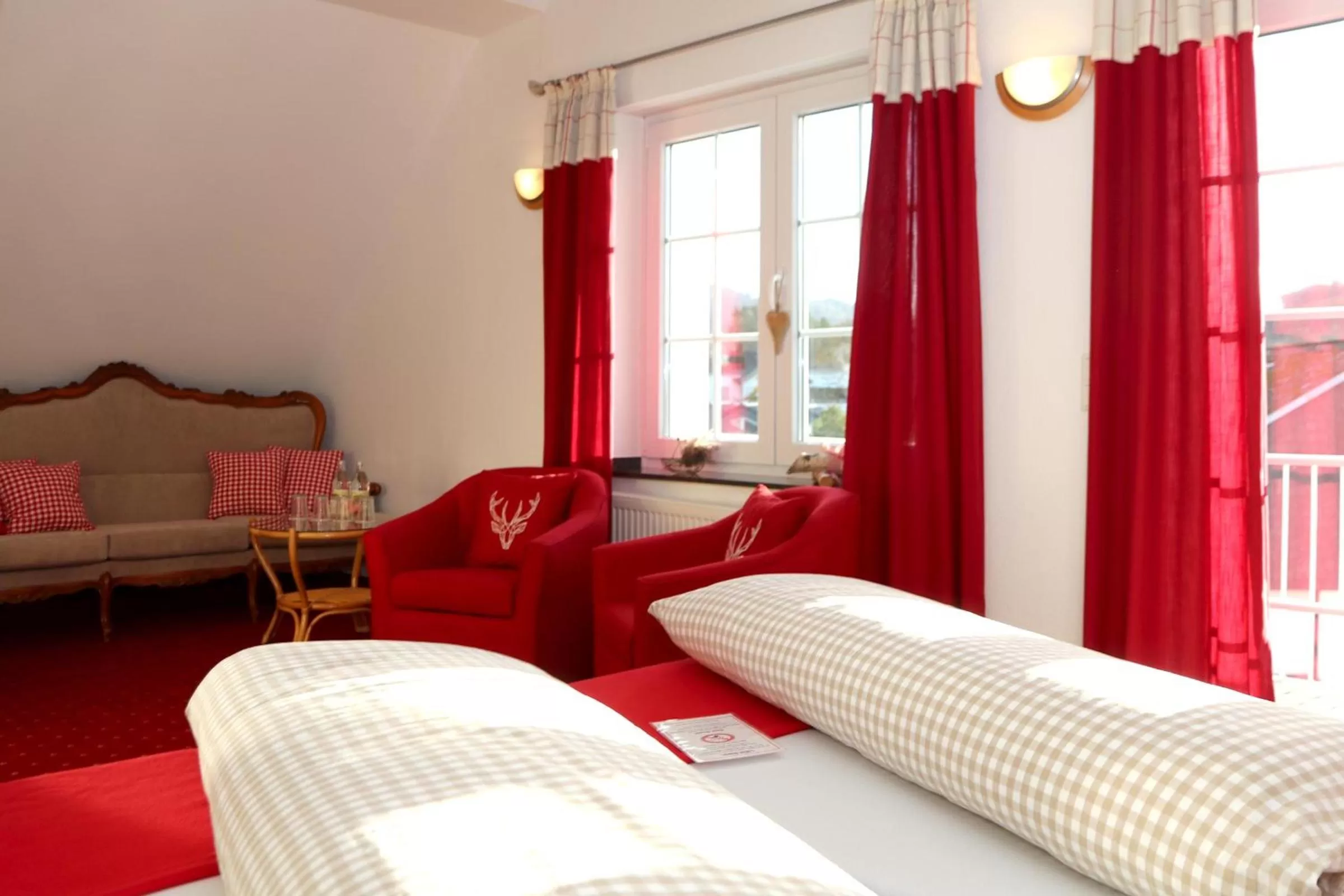 Bed in Hotel Garni Dorfkammer