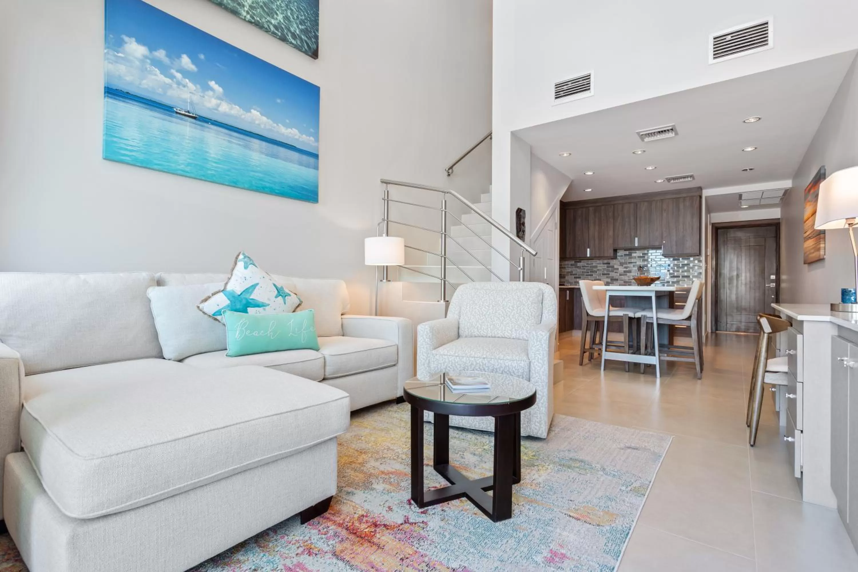 Dining area in Sunset Caribe Belize