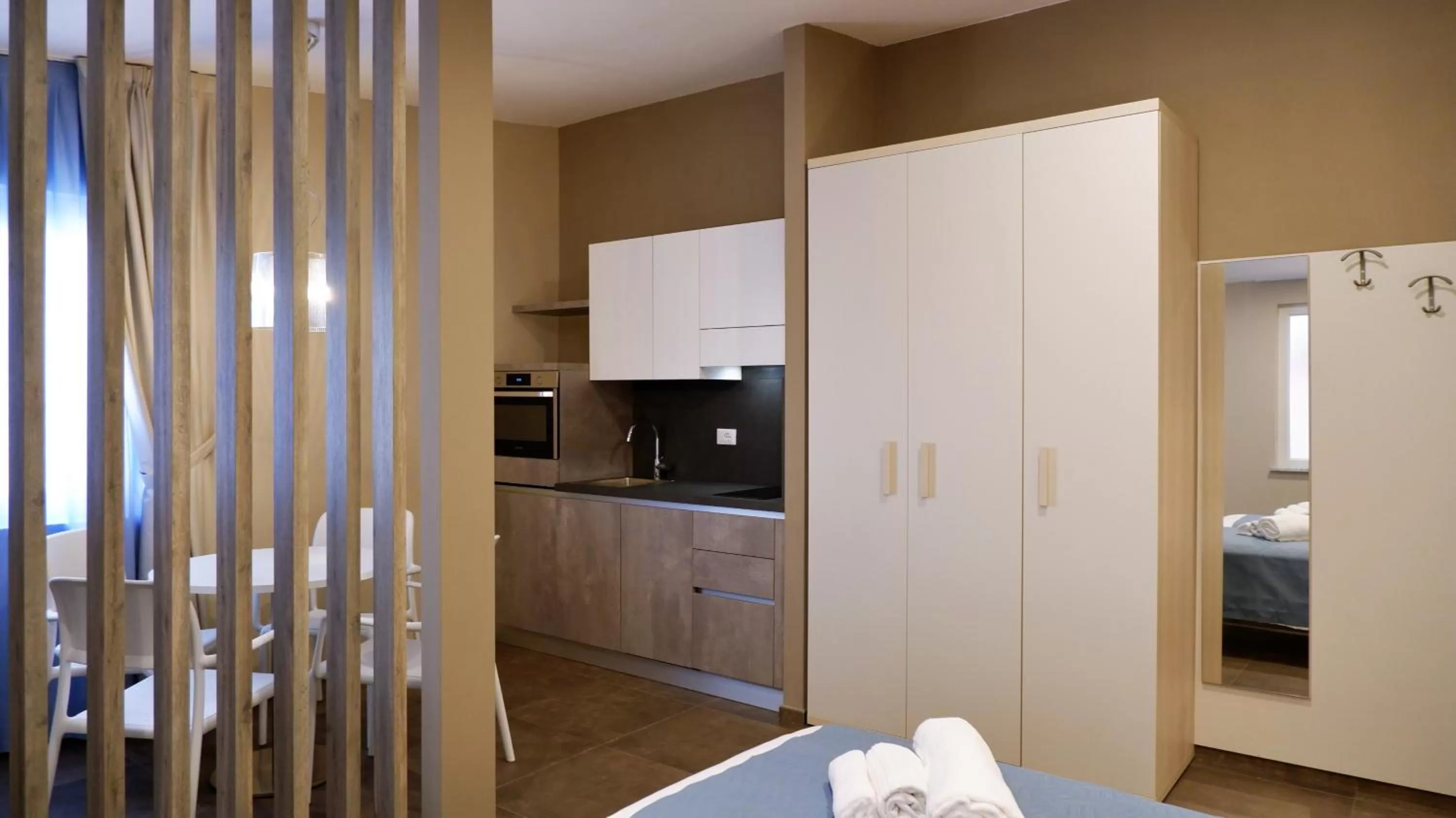 Kitchen/Kitchenette in Pianomare Riviera Apartments and Rooms