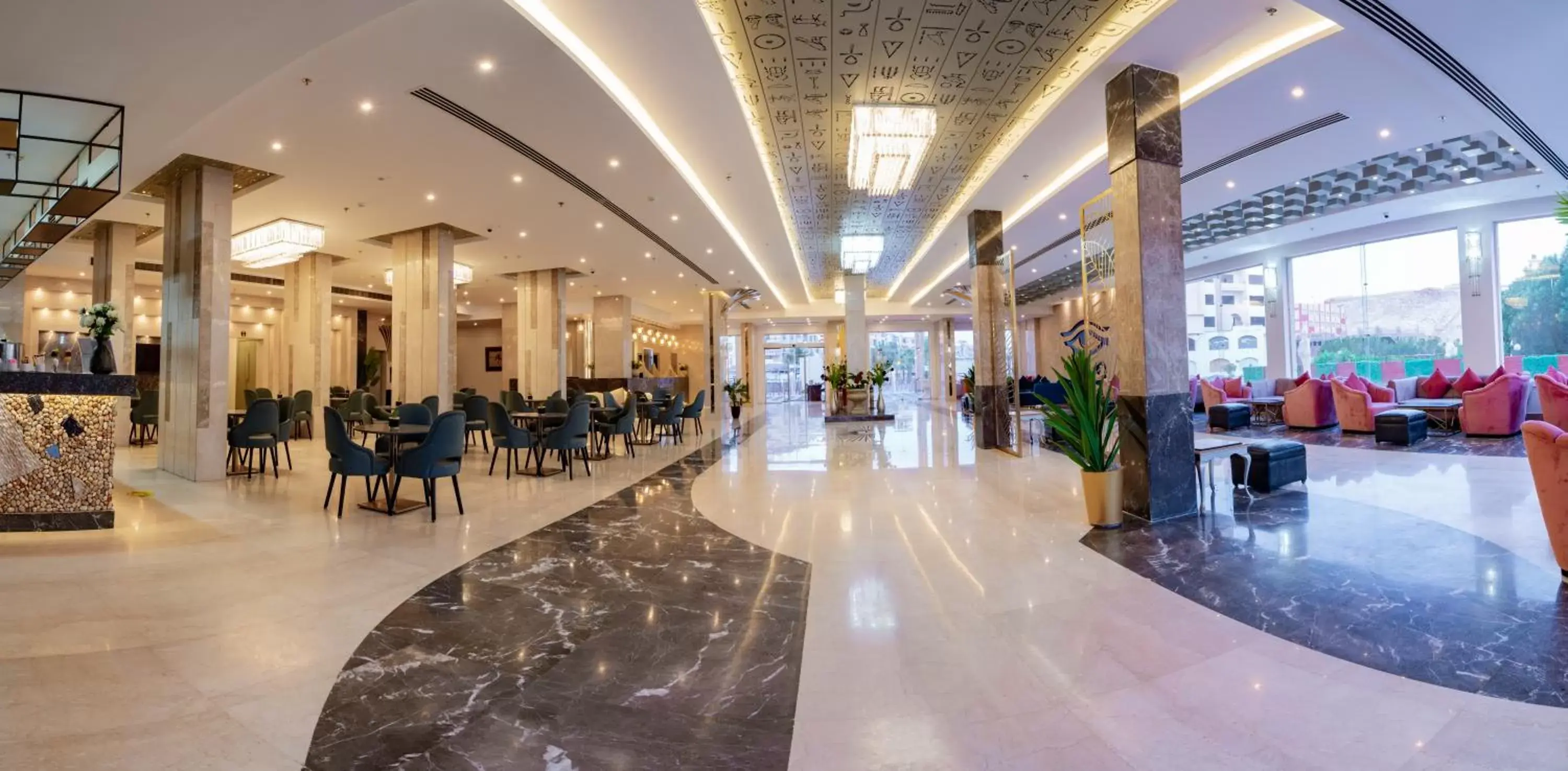 Lobby or reception in Sphinx Aqua Park Beach Resort