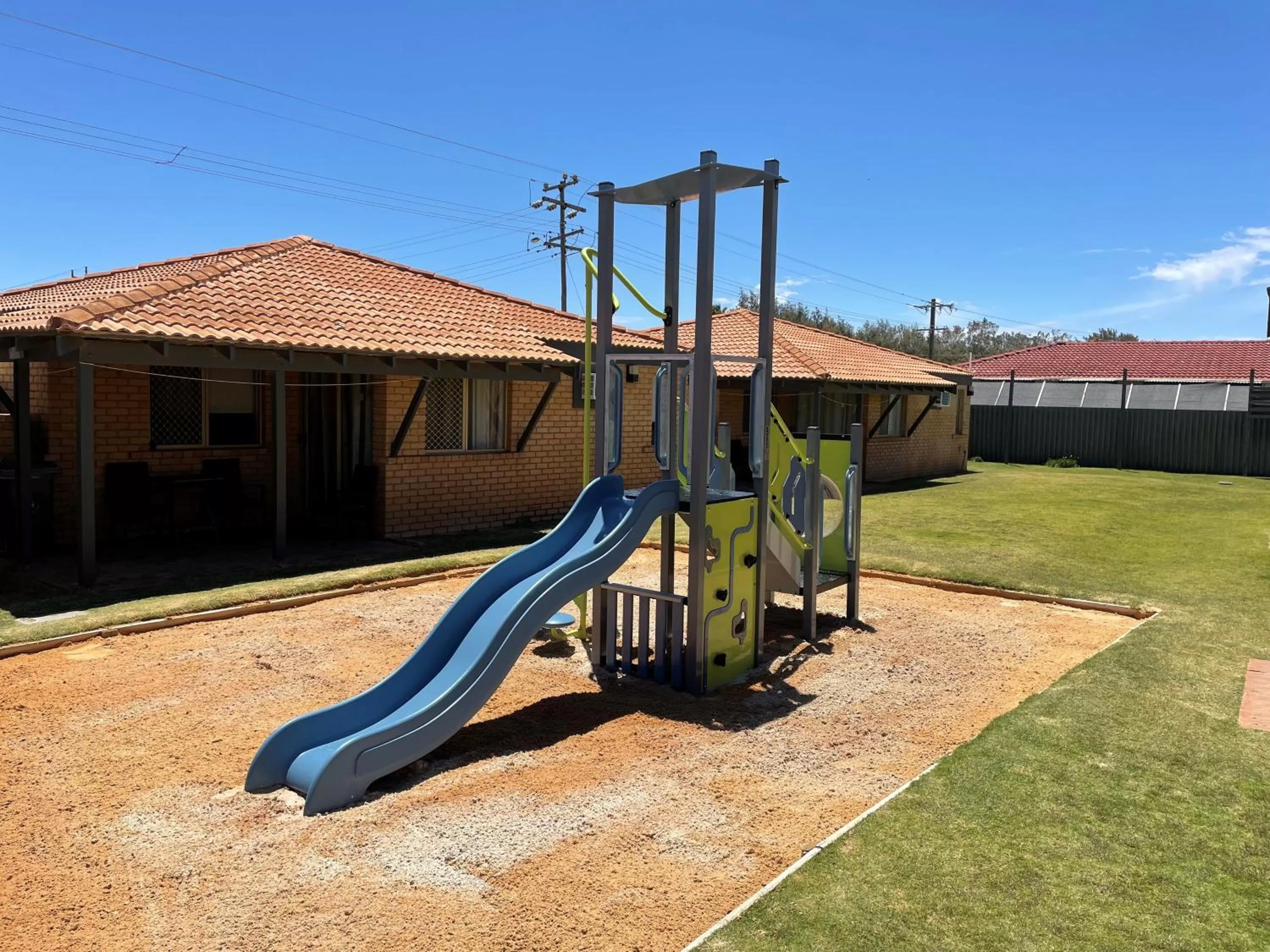 Children play ground in Geraldton's Ocean West Holiday Units & Short Stay Accommodation
