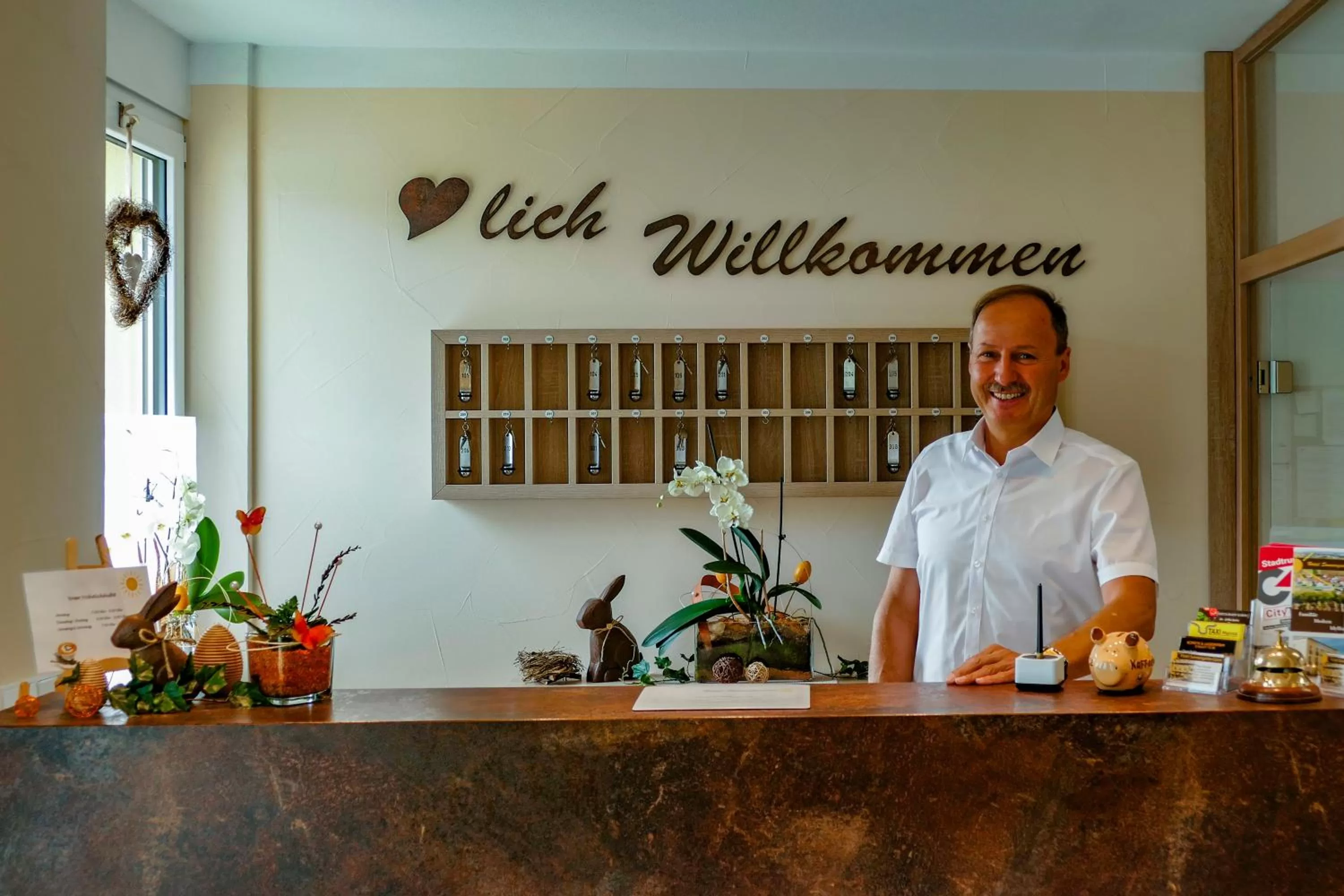 Lobby or reception in Hotel Sonnengarten