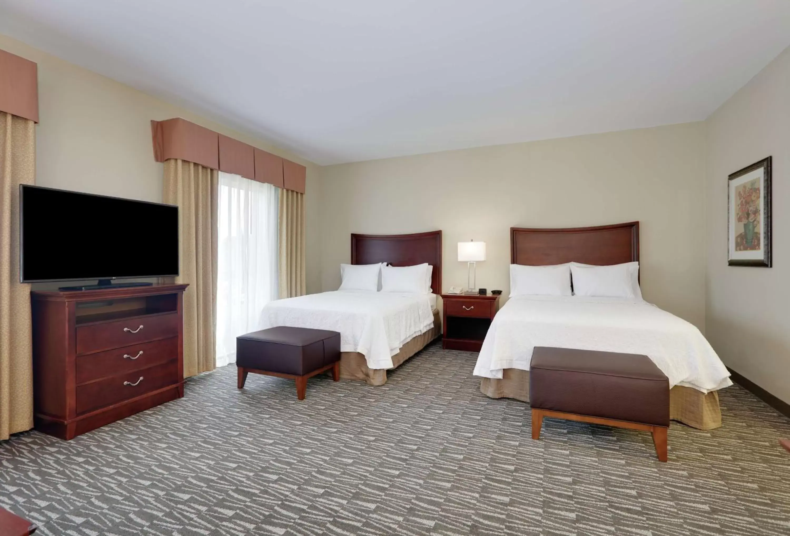 Bed in Hampton Inn & Suites Southern Pines-Pinehurst