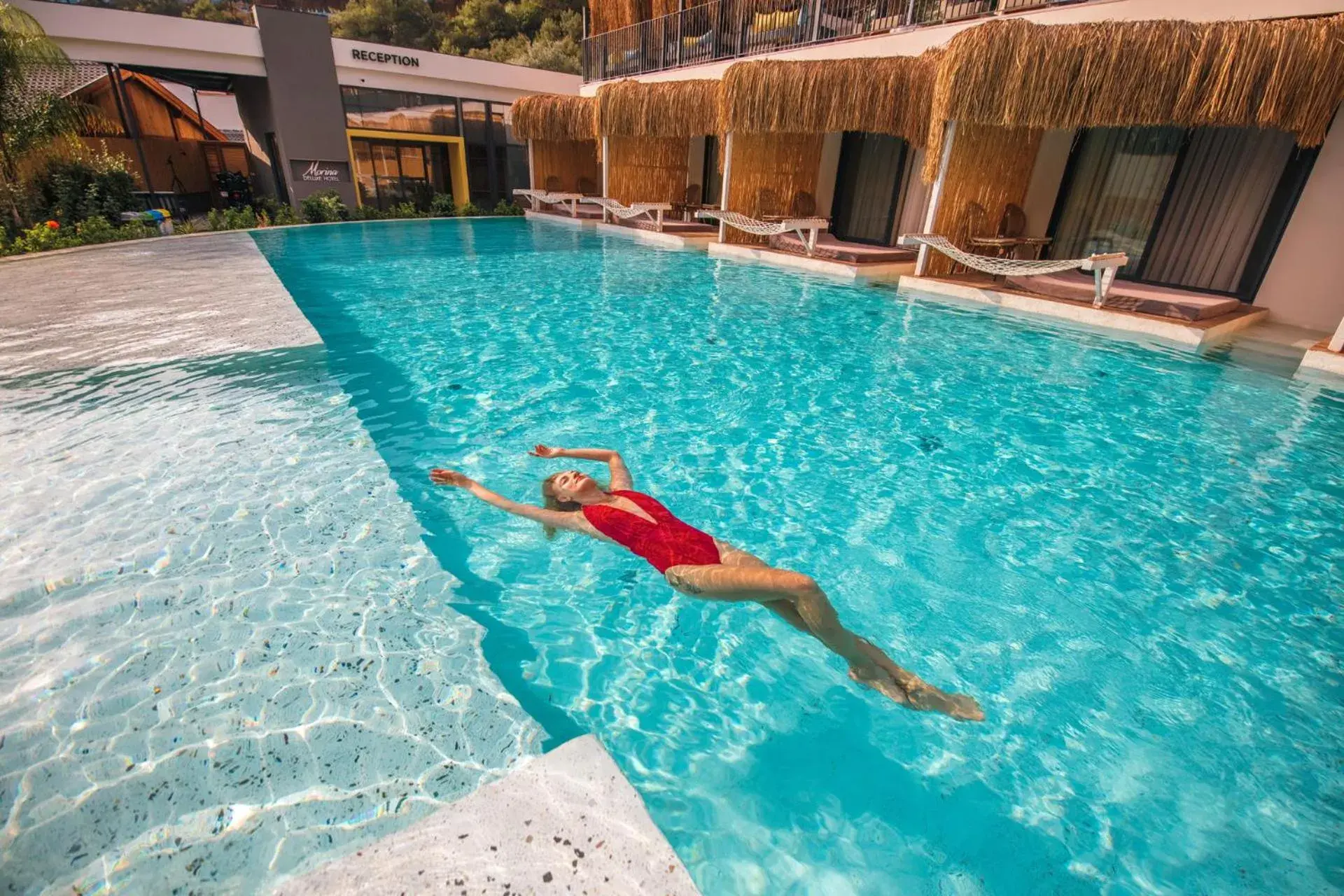 Pool view, Swimming Pool in Morina Deluxe Hotel