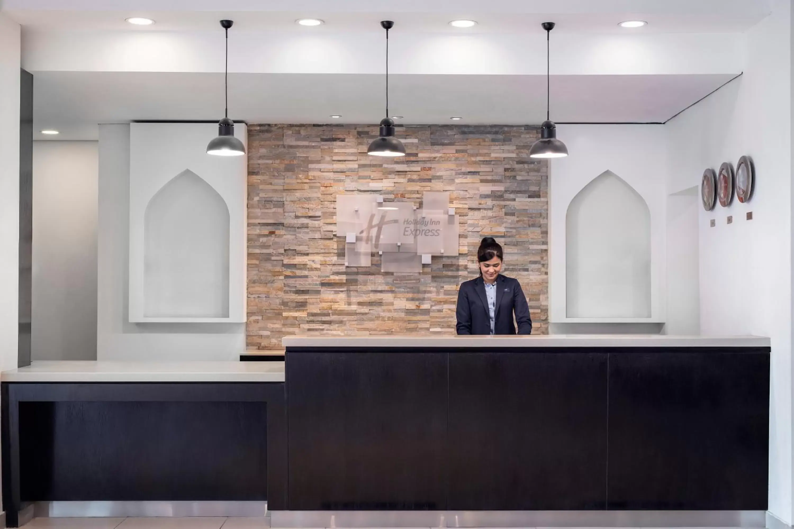 Lobby or reception, Lobby/Reception in Holiday Inn Express Dubai, Jumeirah, an IHG Hotel