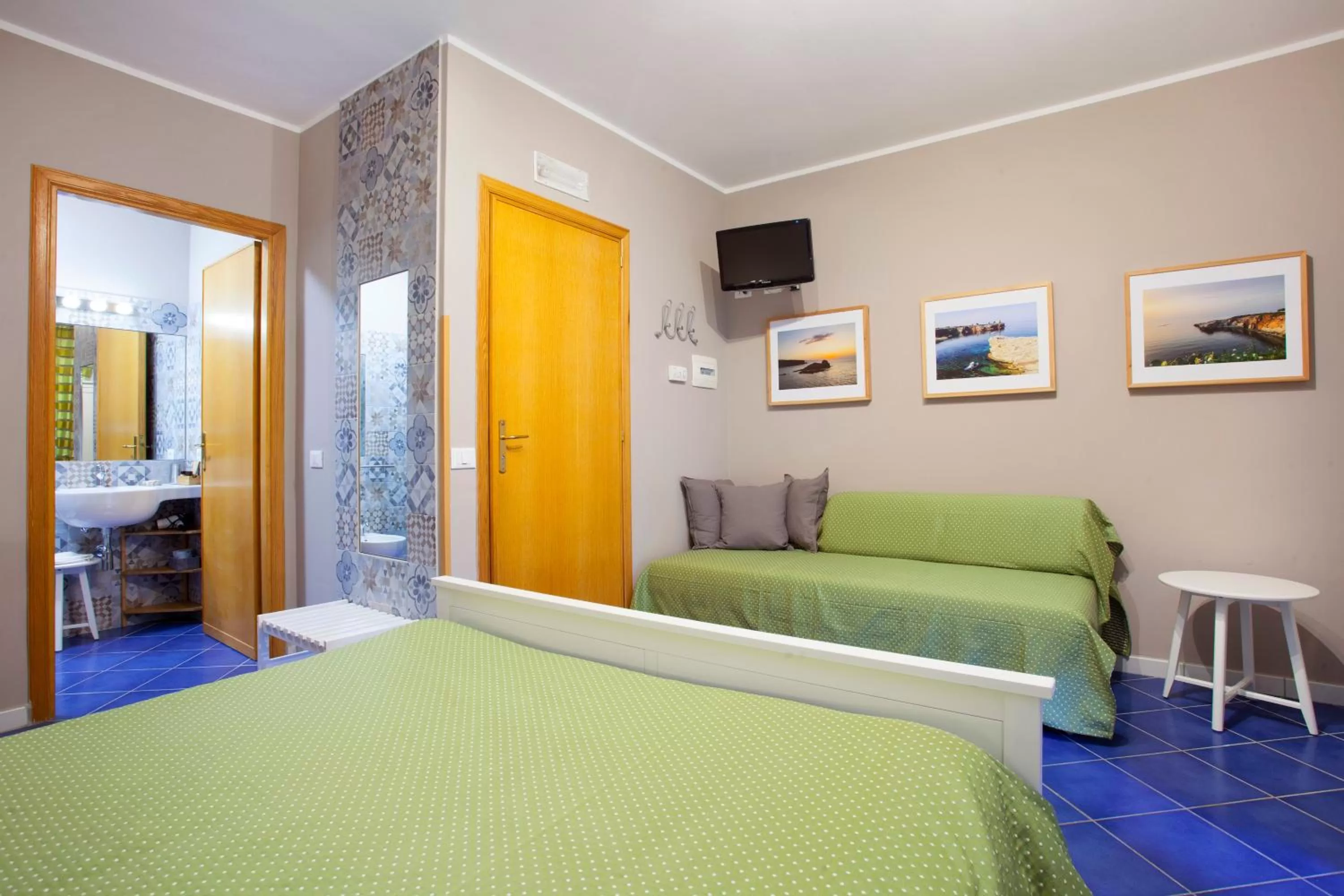 Bed in TerraSole Bakery B&B