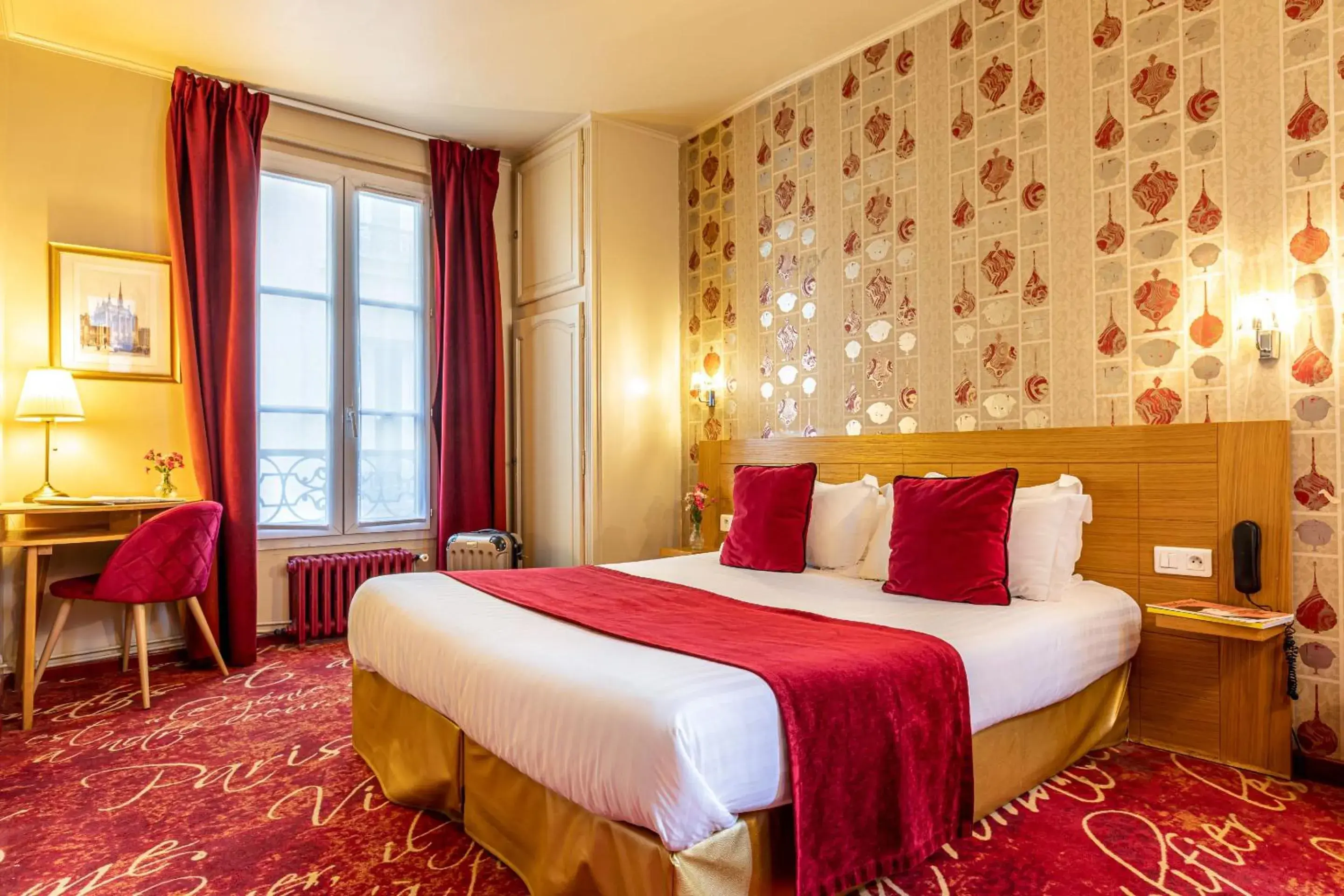 Bed in Romance Malesherbes by Patrick Hayat