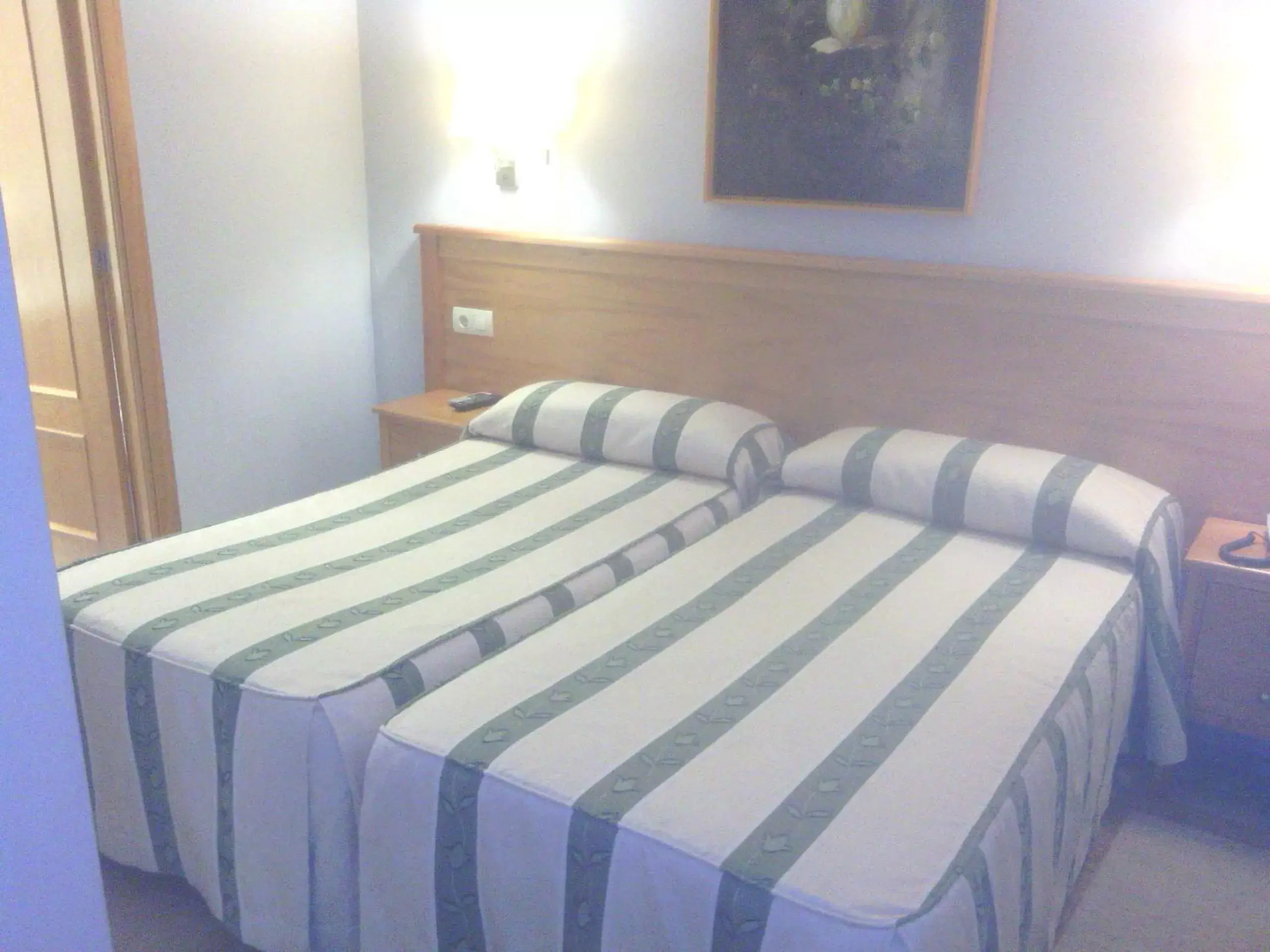 Bed in Hotel Goya