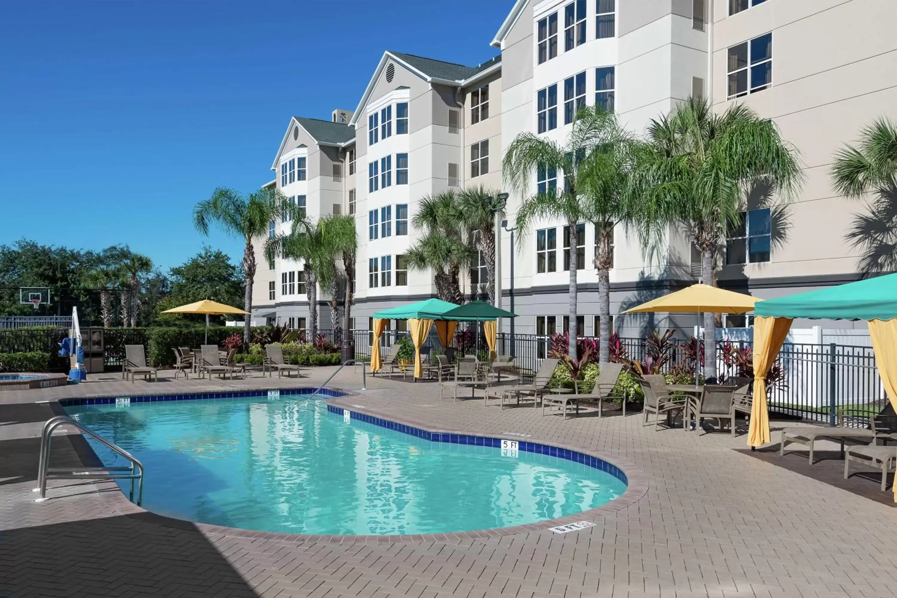 Pool view, Property Building in Homewood Suites by Hilton Orlando-Nearest to Universal Studios