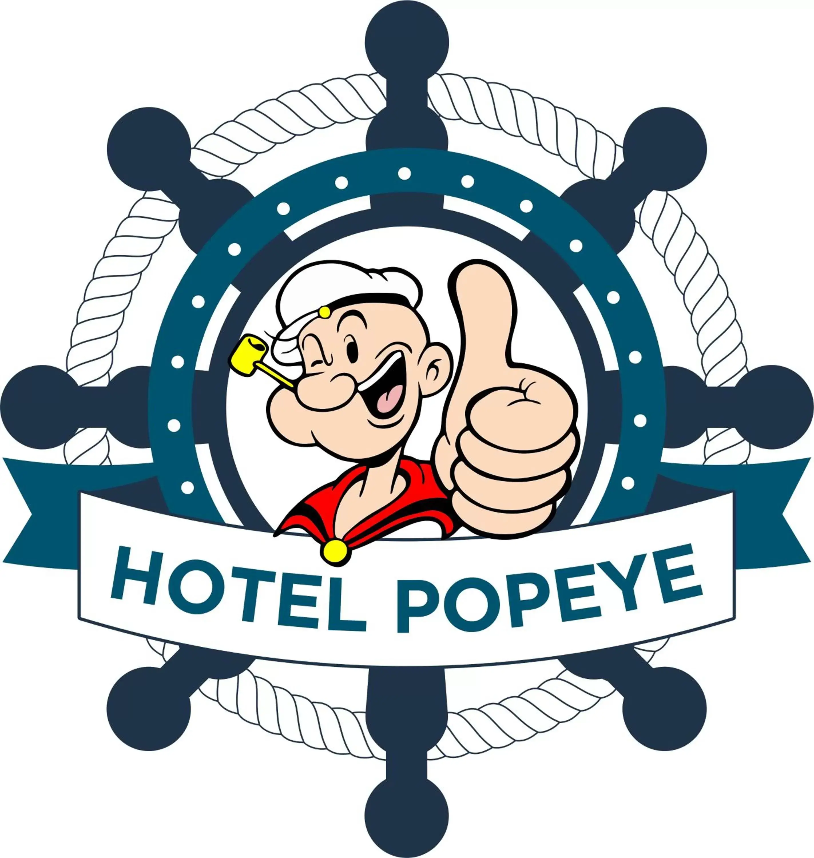 Property logo or sign in Hotel Popeye