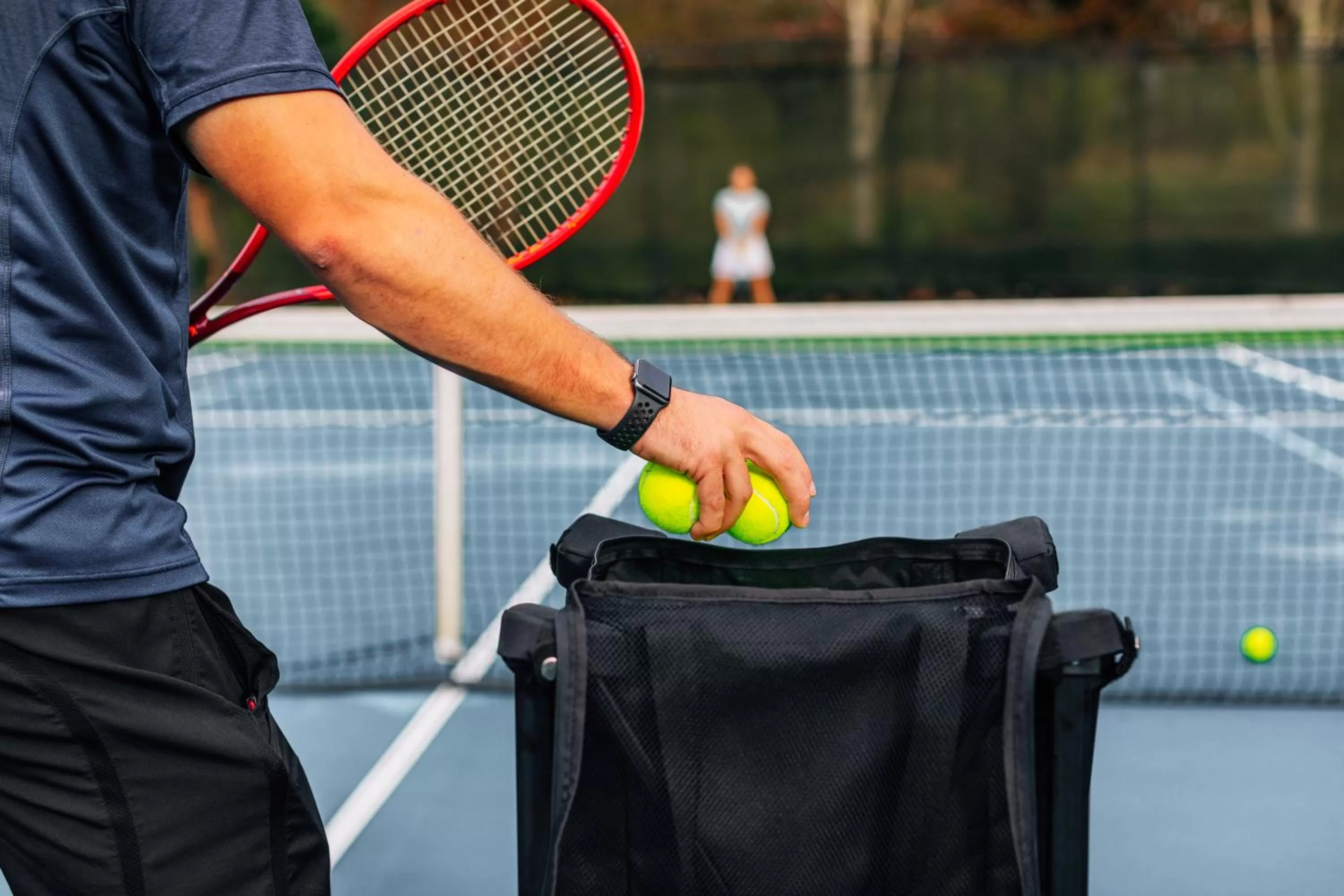 Tennis court in Chateau Elan Winery