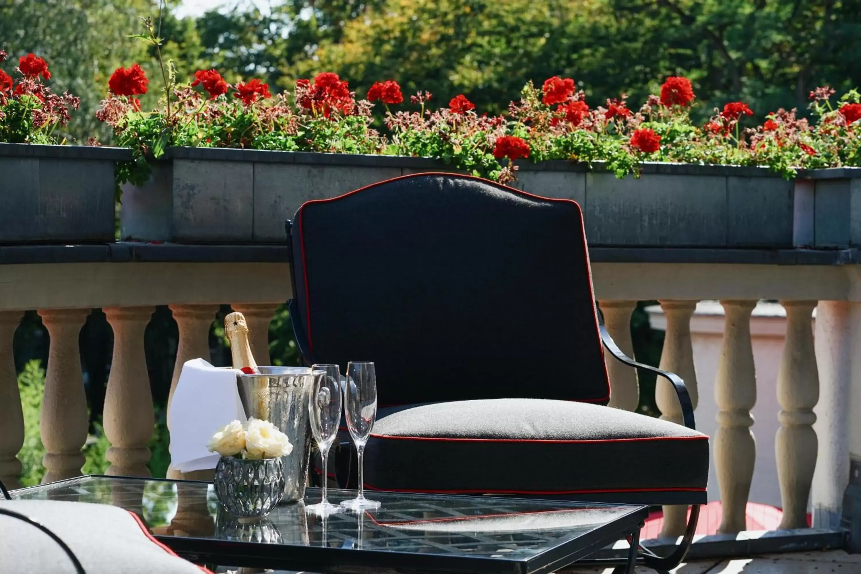 Balcony/Terrace in Parkhotel Quellenhof Aachen