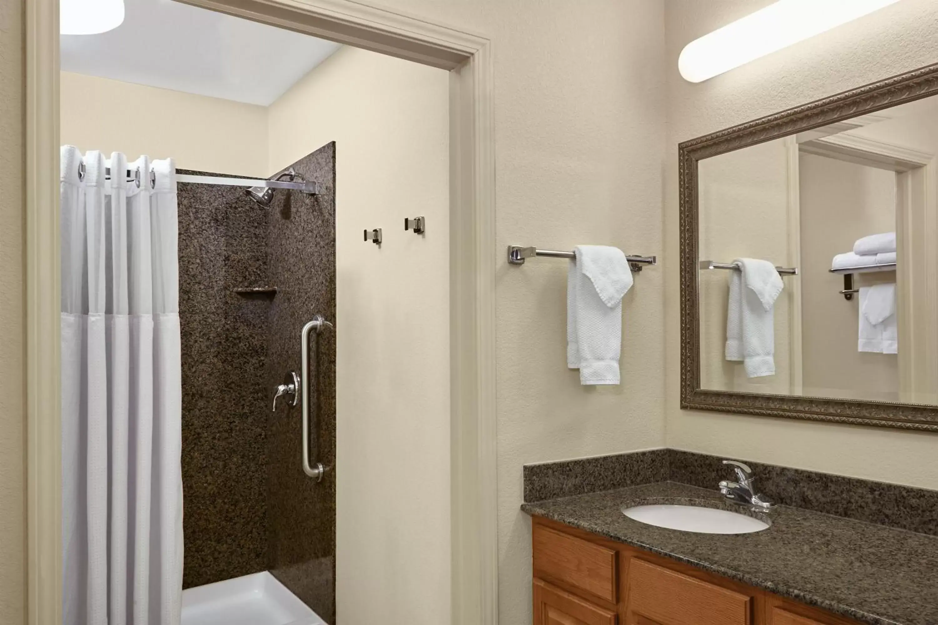 Bathroom in Staybridge Suites Milwaukee Airport South by IHG Bathroom in Staybridge Suites Milwaukee Airport South by IHG