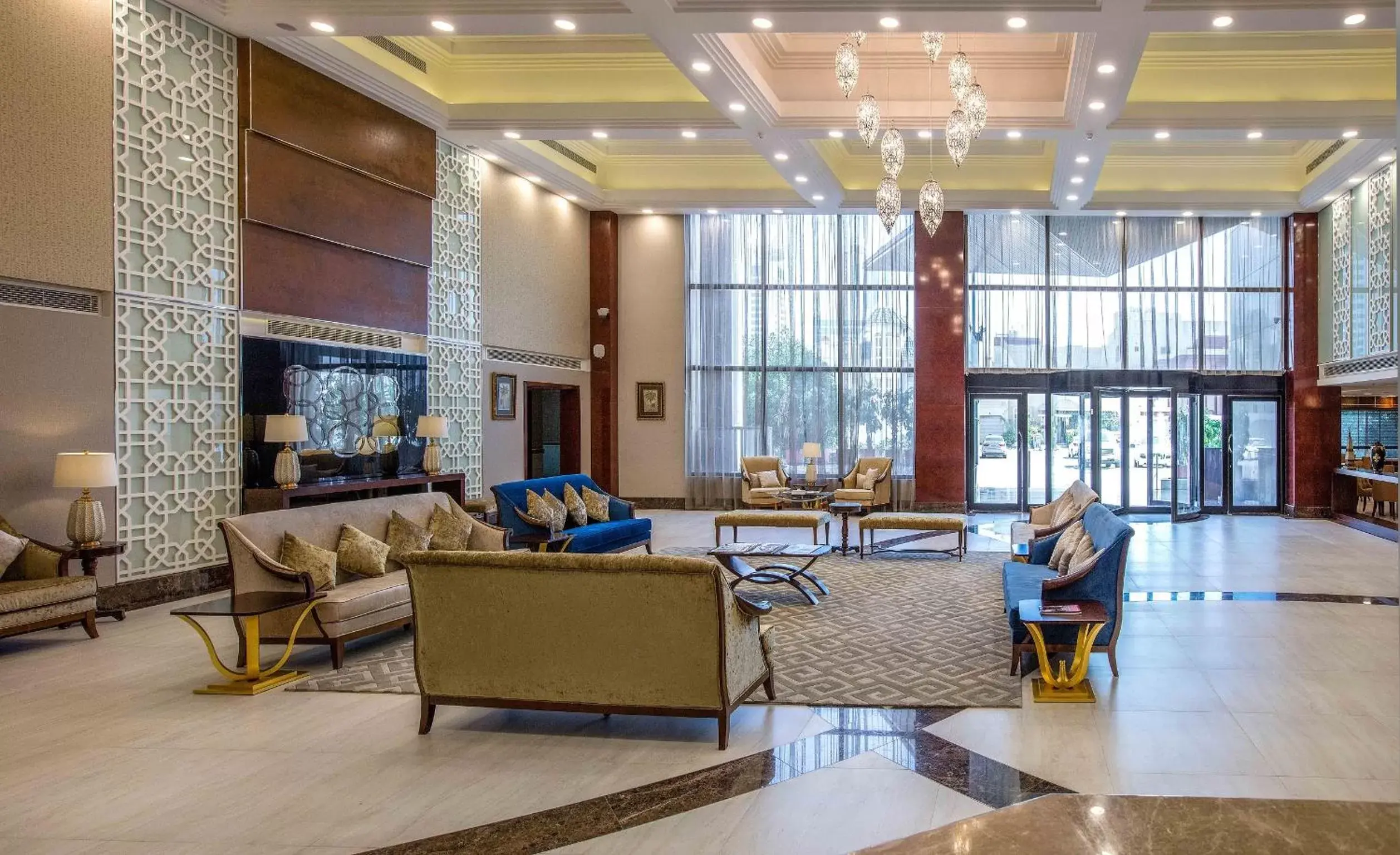 Lobby or reception in Gulf Court Hotel