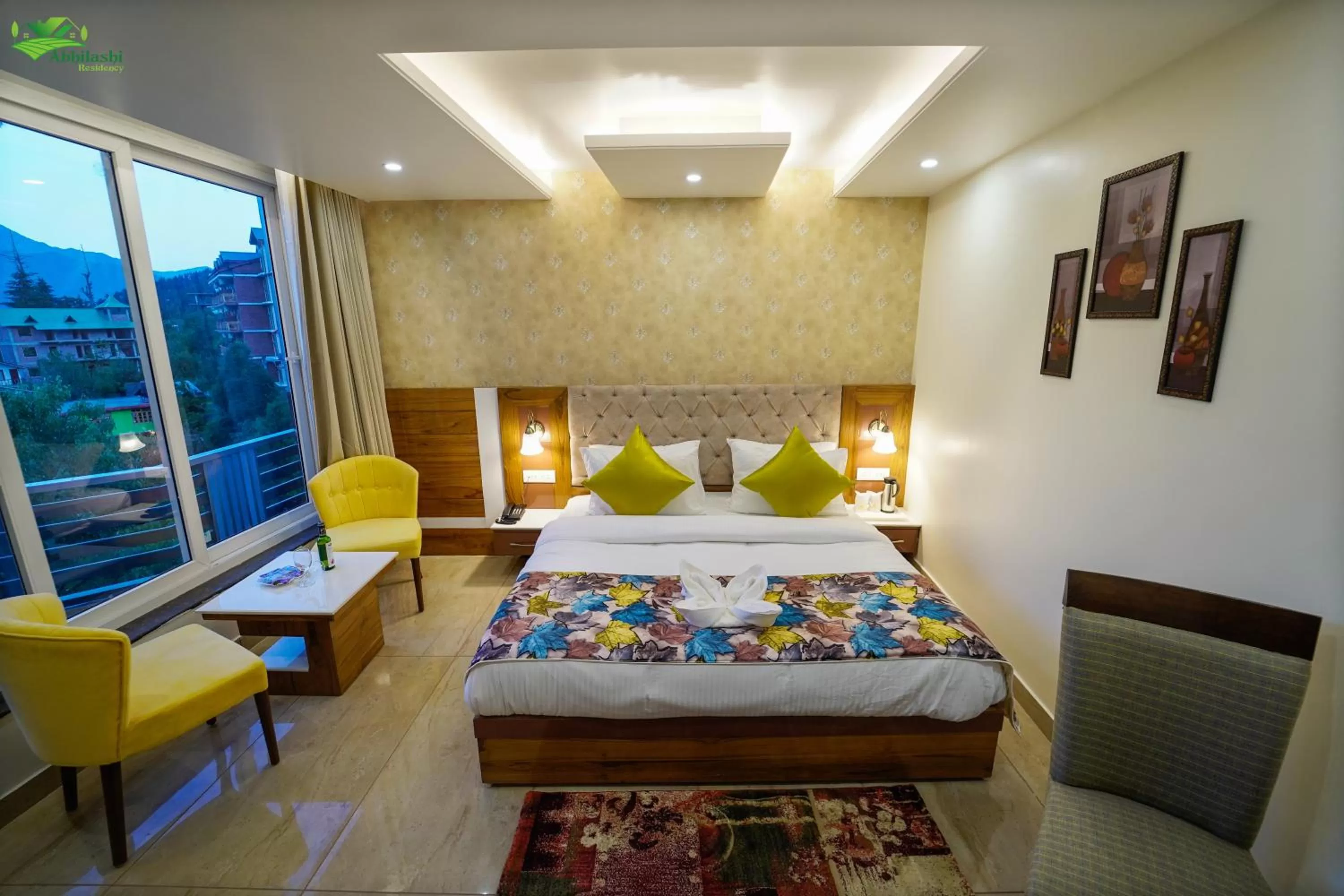 Bedroom, Bed in Abhilashi Residency & Spa - Centrally Heated & Air Cooled