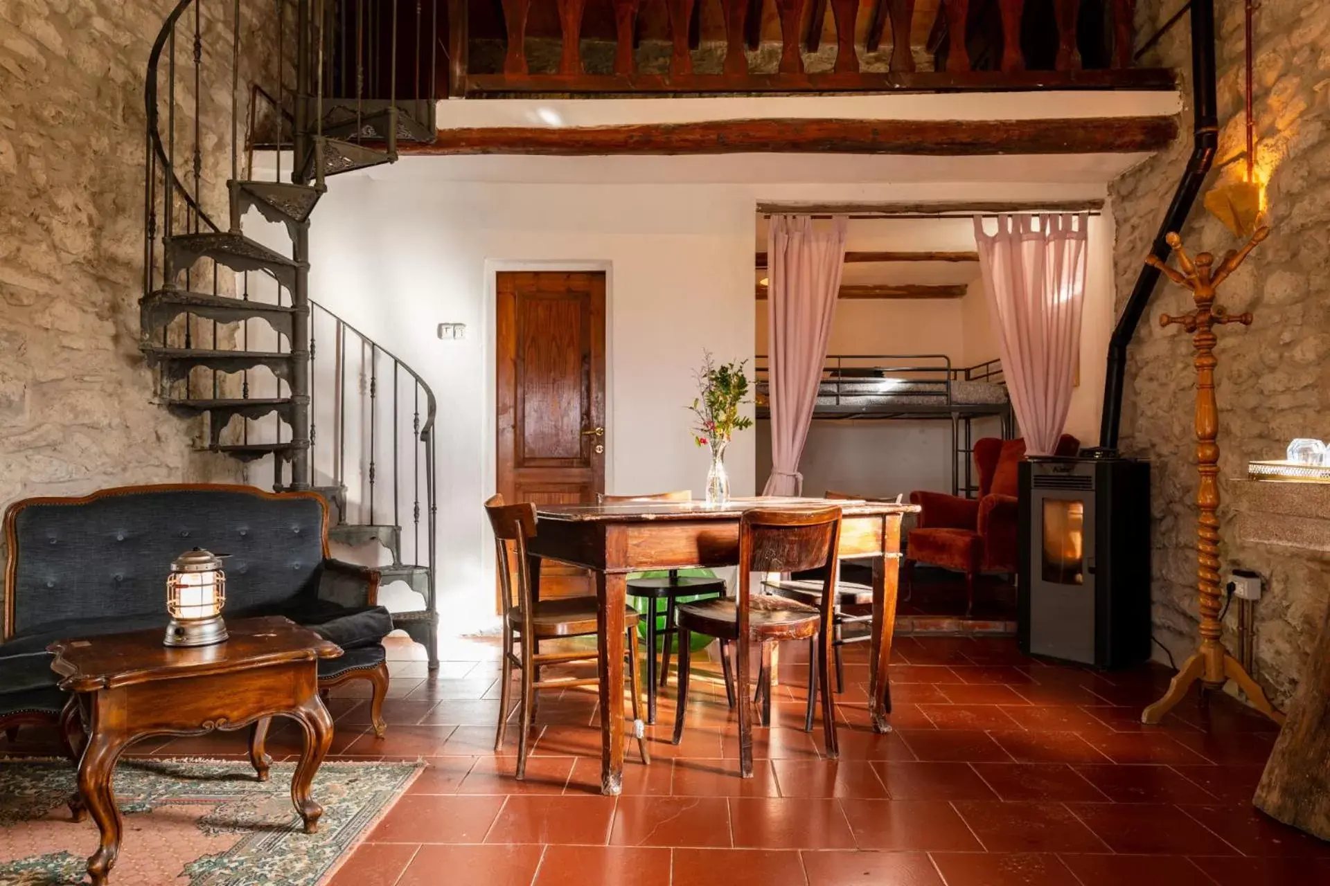 Living room, Dining Area in novanta nature retreat