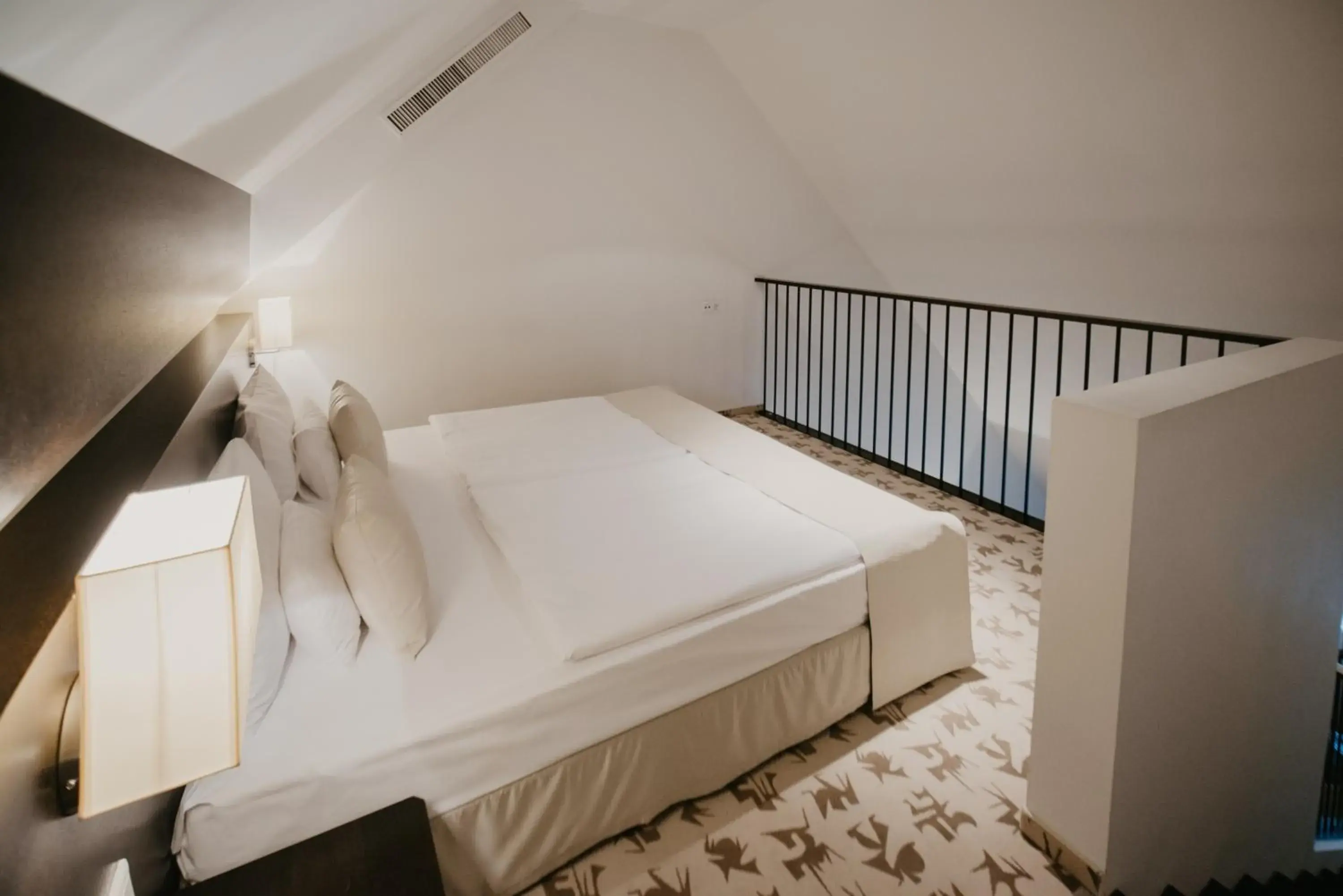 Bed in Buda Castle Hotel Budapest