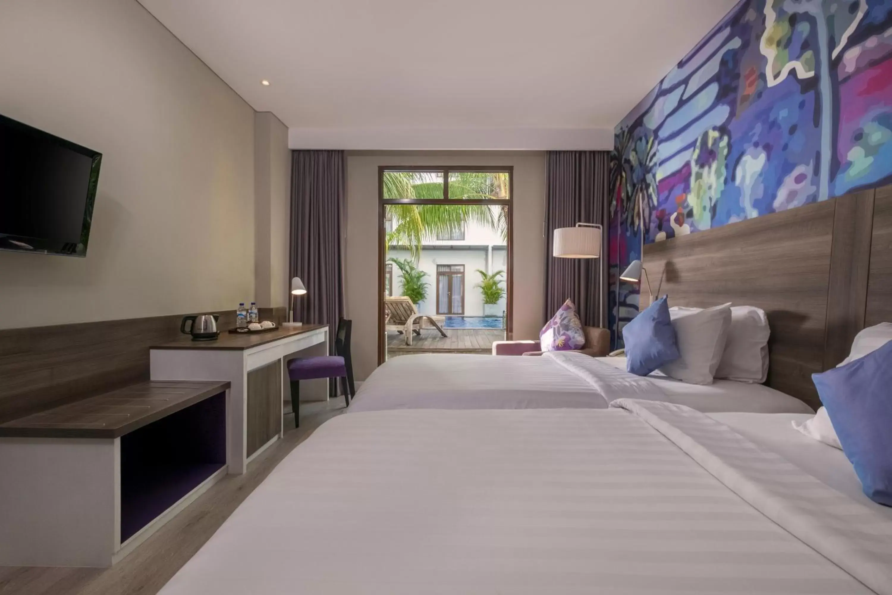 Bed in Wyndham Garden Kuta Beach Bali