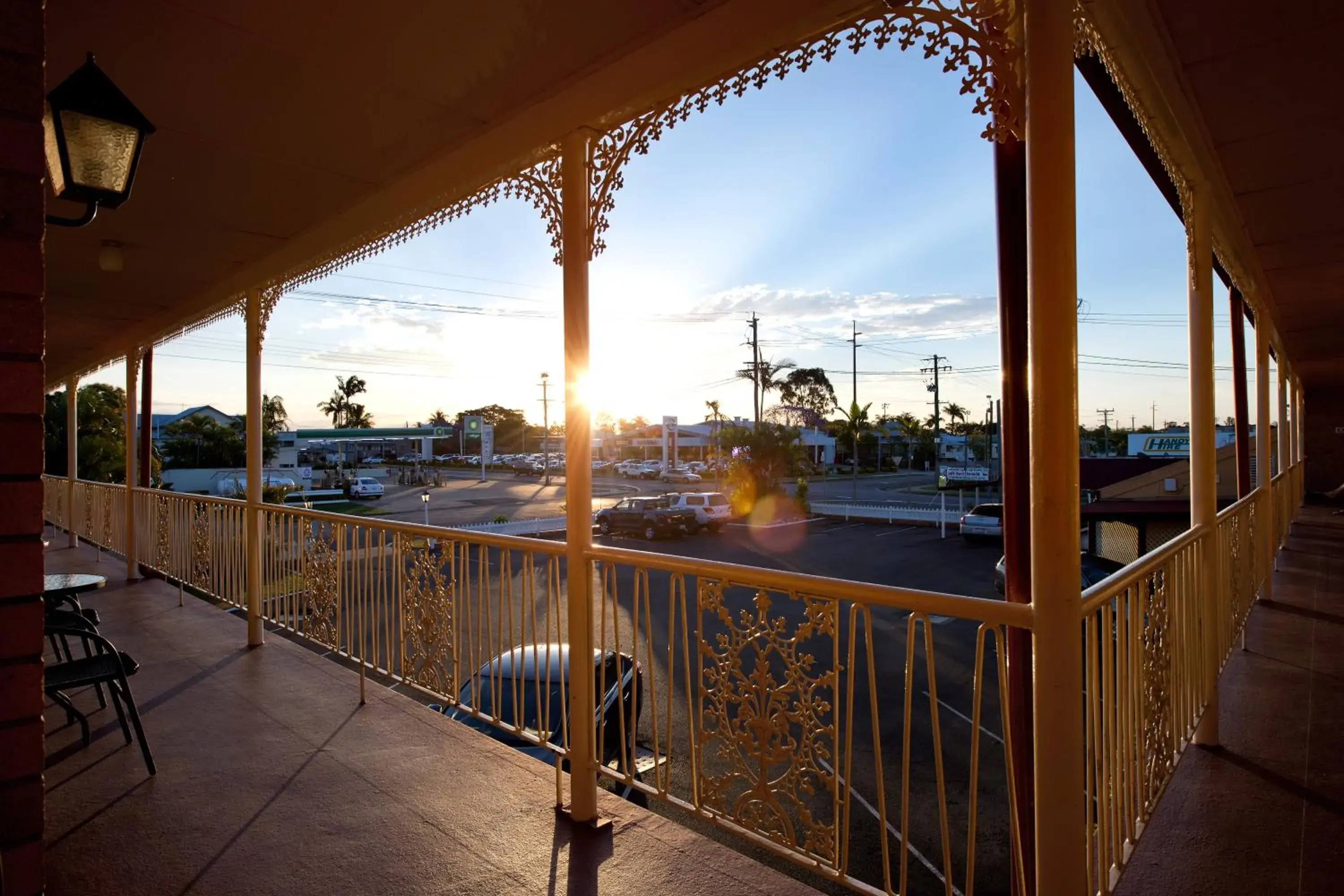 View (from property/room), Balcony/Terrace in Mineral Sands Motel