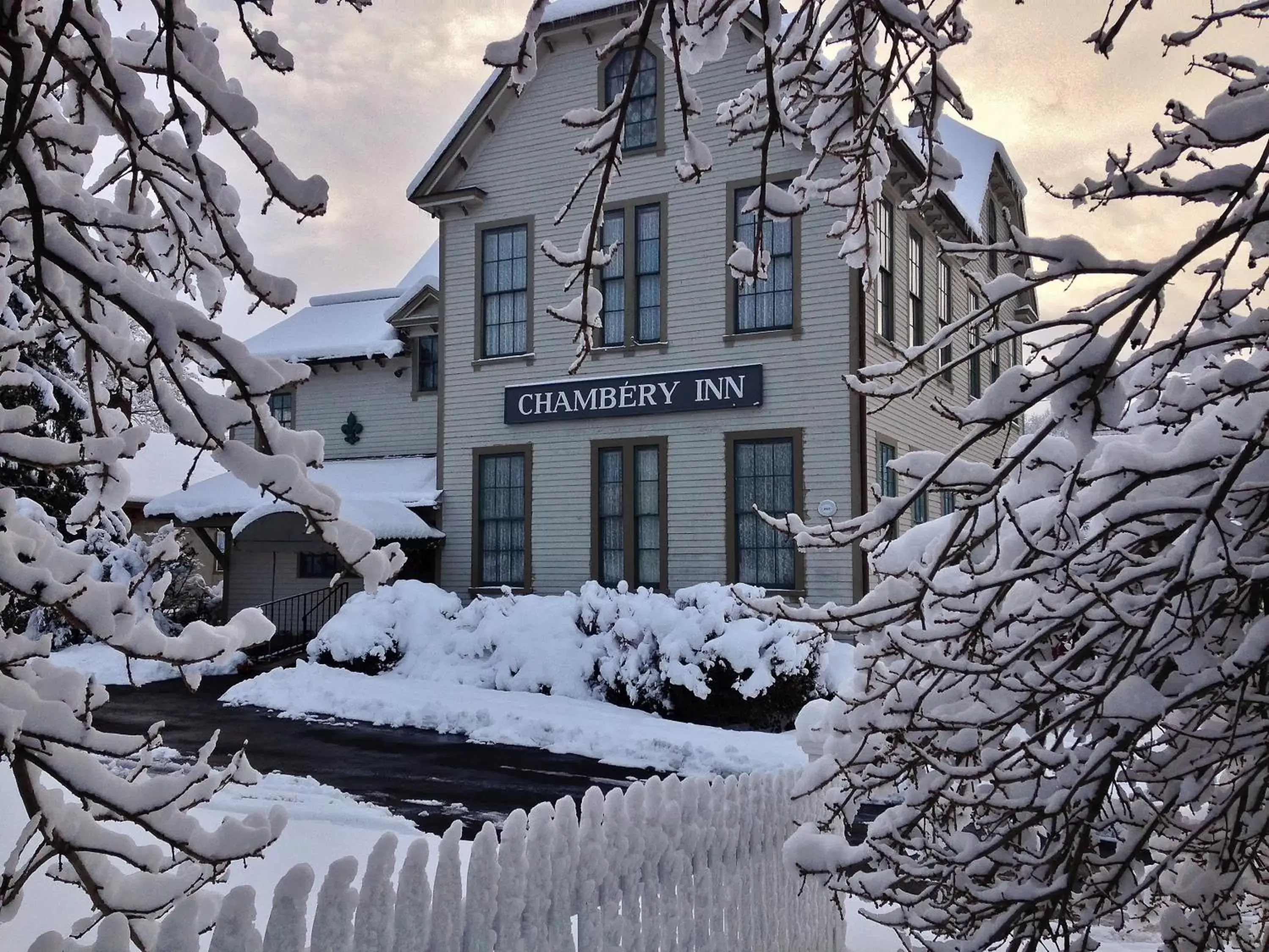 Property building, Winter in Chambery Inn