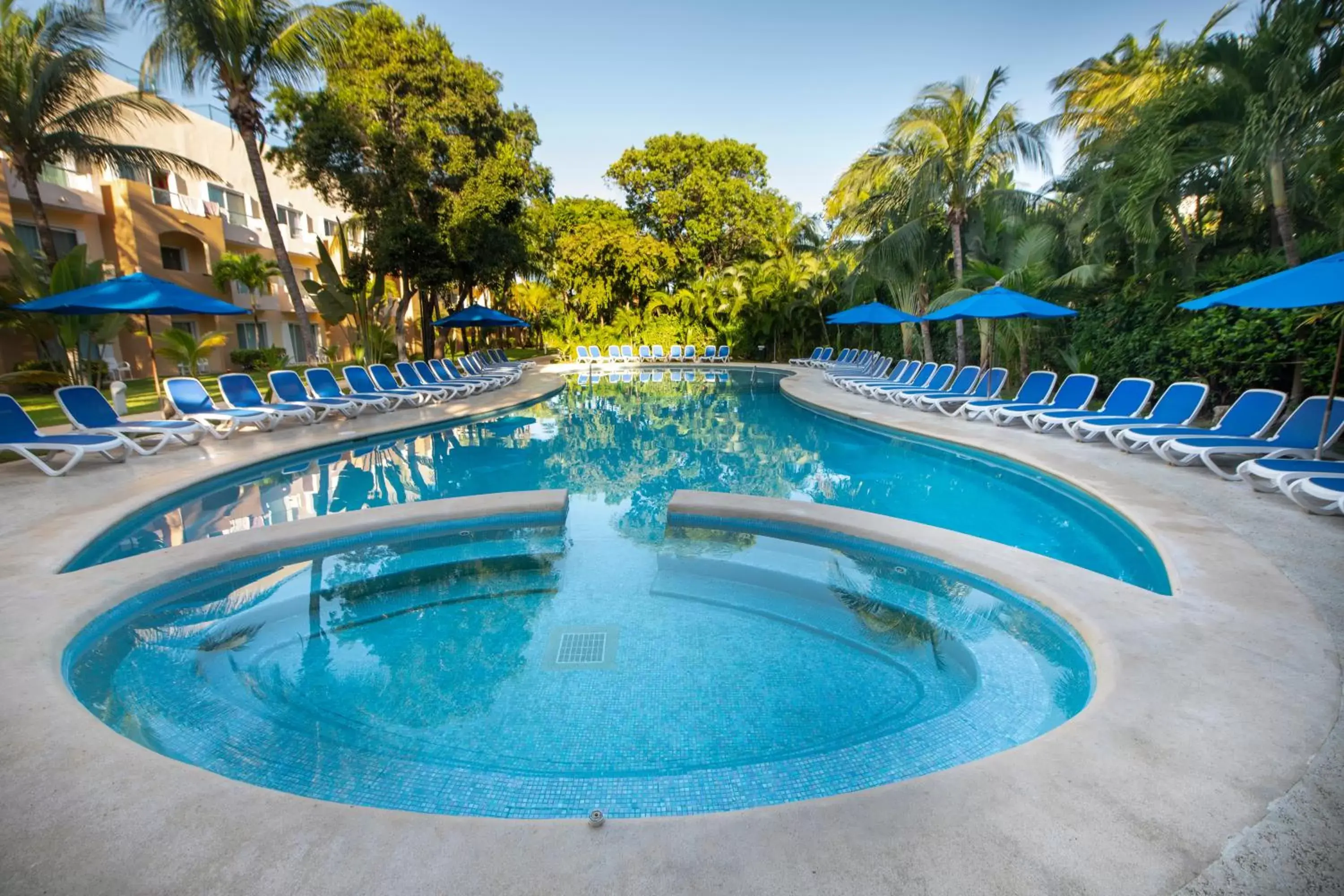 Swimming pool in Viva Maya by Wyndham, A Trademark All Inclusive Resort Swimming pool in Viva Maya by Wyndham, A Trademark All Inclusive Resort