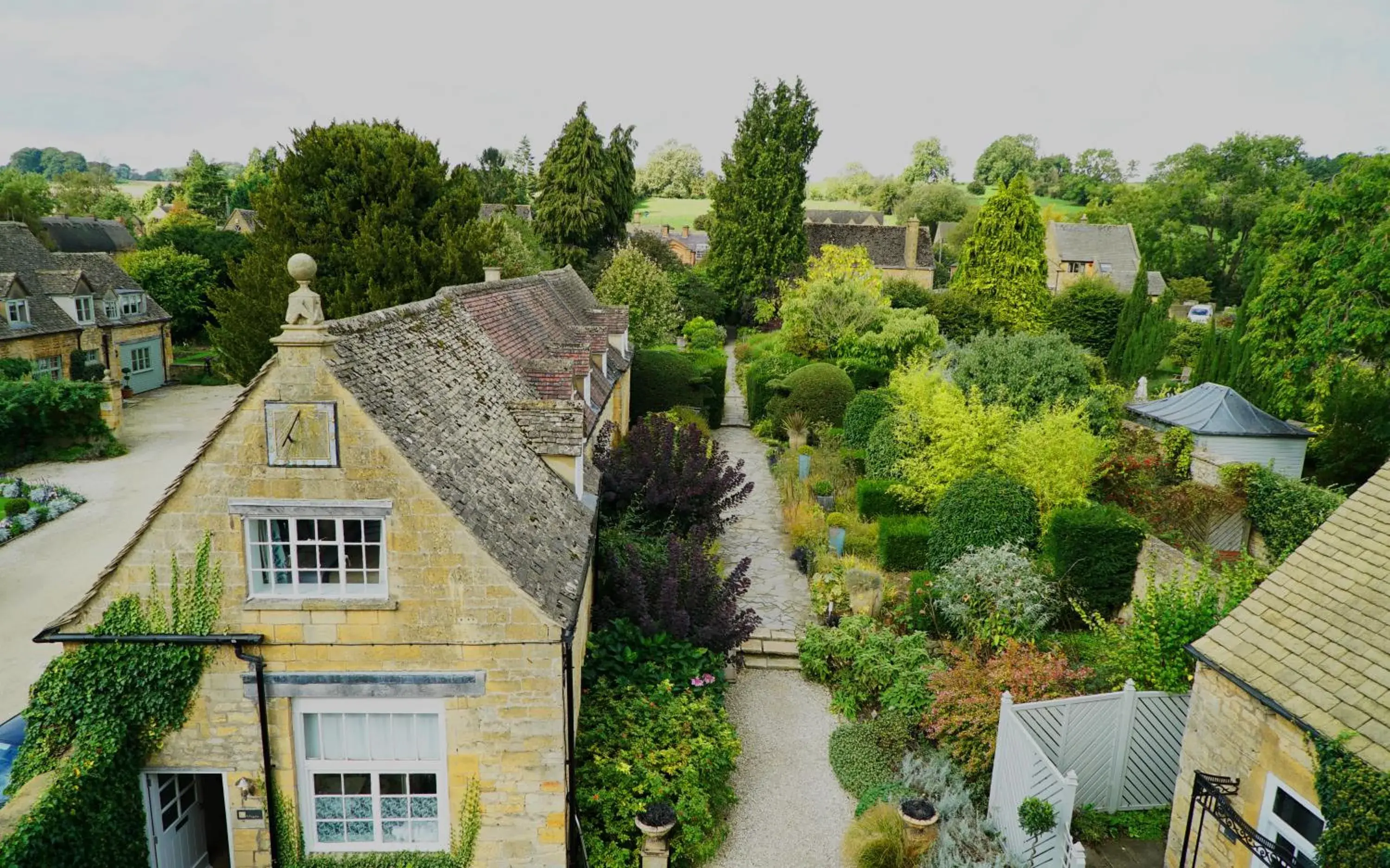 Patio, Bird's-eye View in Cotswold House Hotel and Spa - "A Bespoke Hotel"