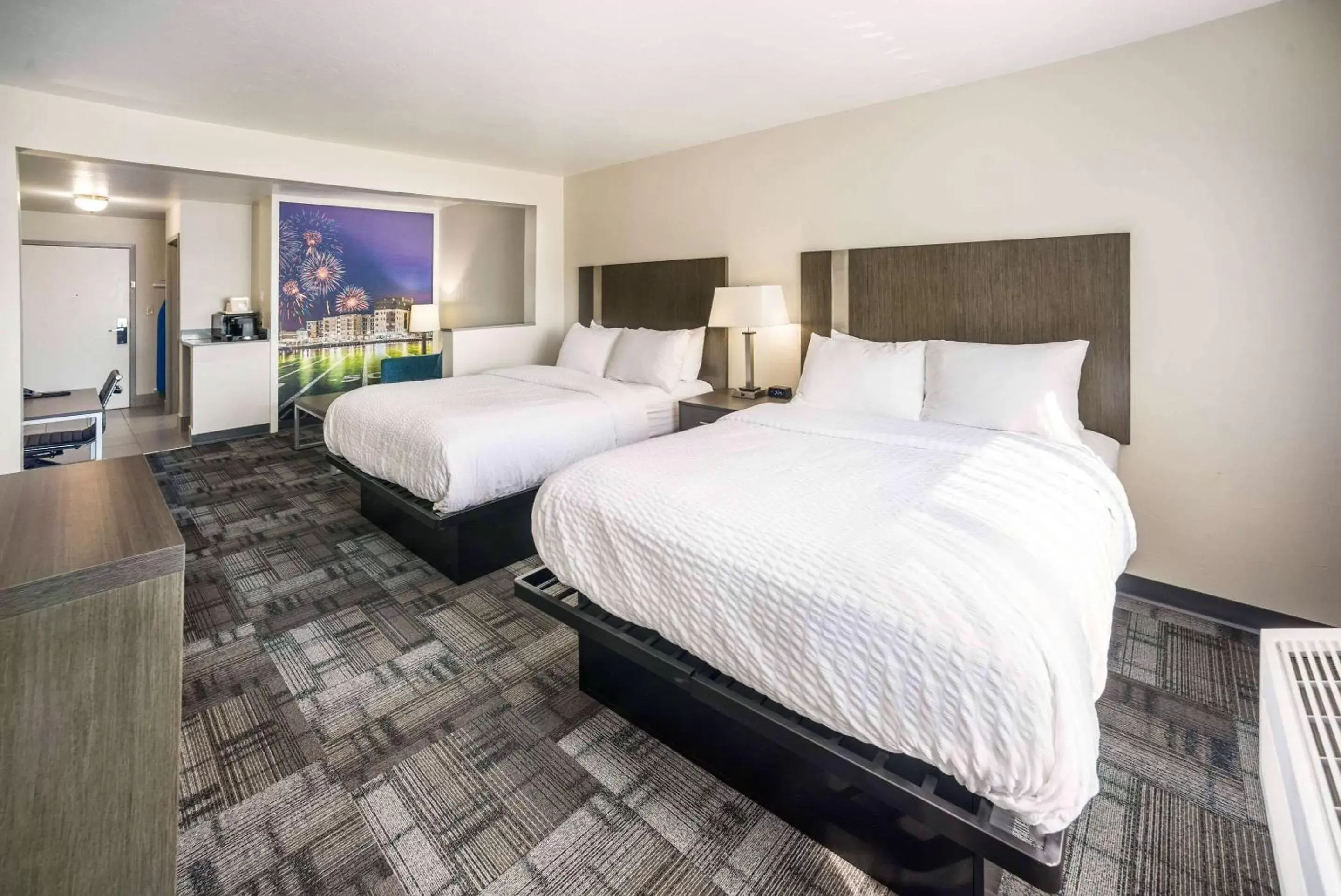 Studio with Two Queen Beds - Non-Smoking in AmericInn by Wyndham Green Bay Near Stadium