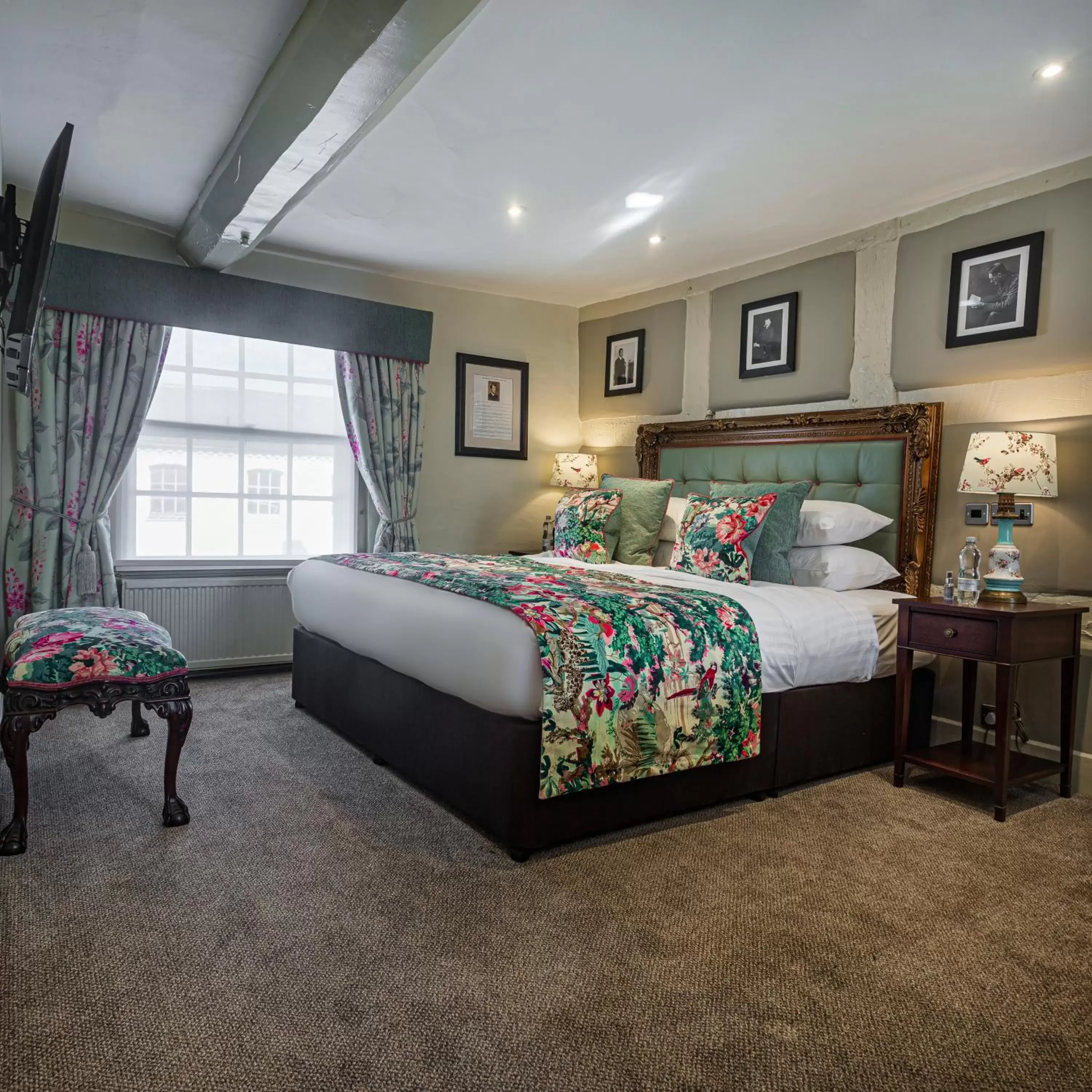 Bedroom, Bed in The Feathers Hotel, Ledbury, Herefordshire