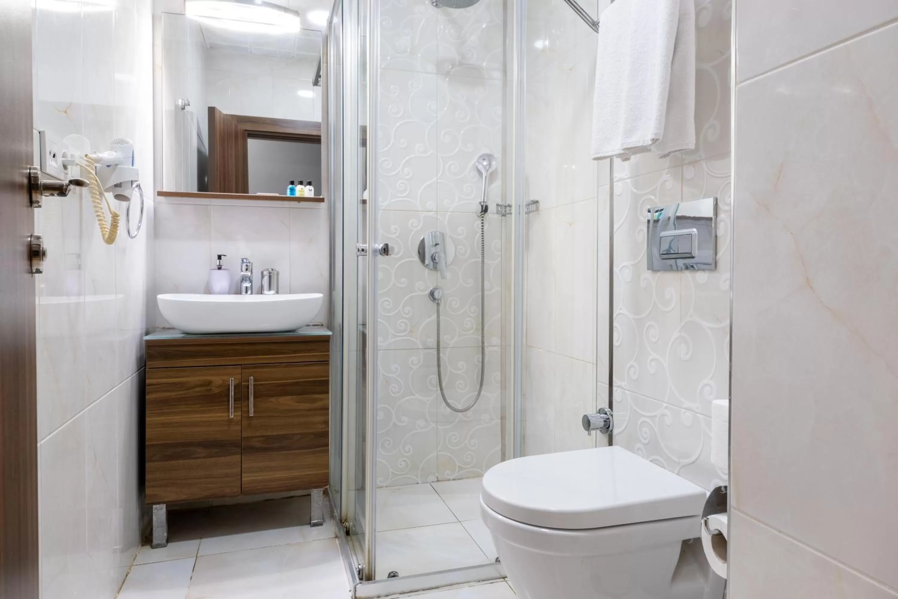 Shower, Bathroom in Beyzas Hotels & Suites