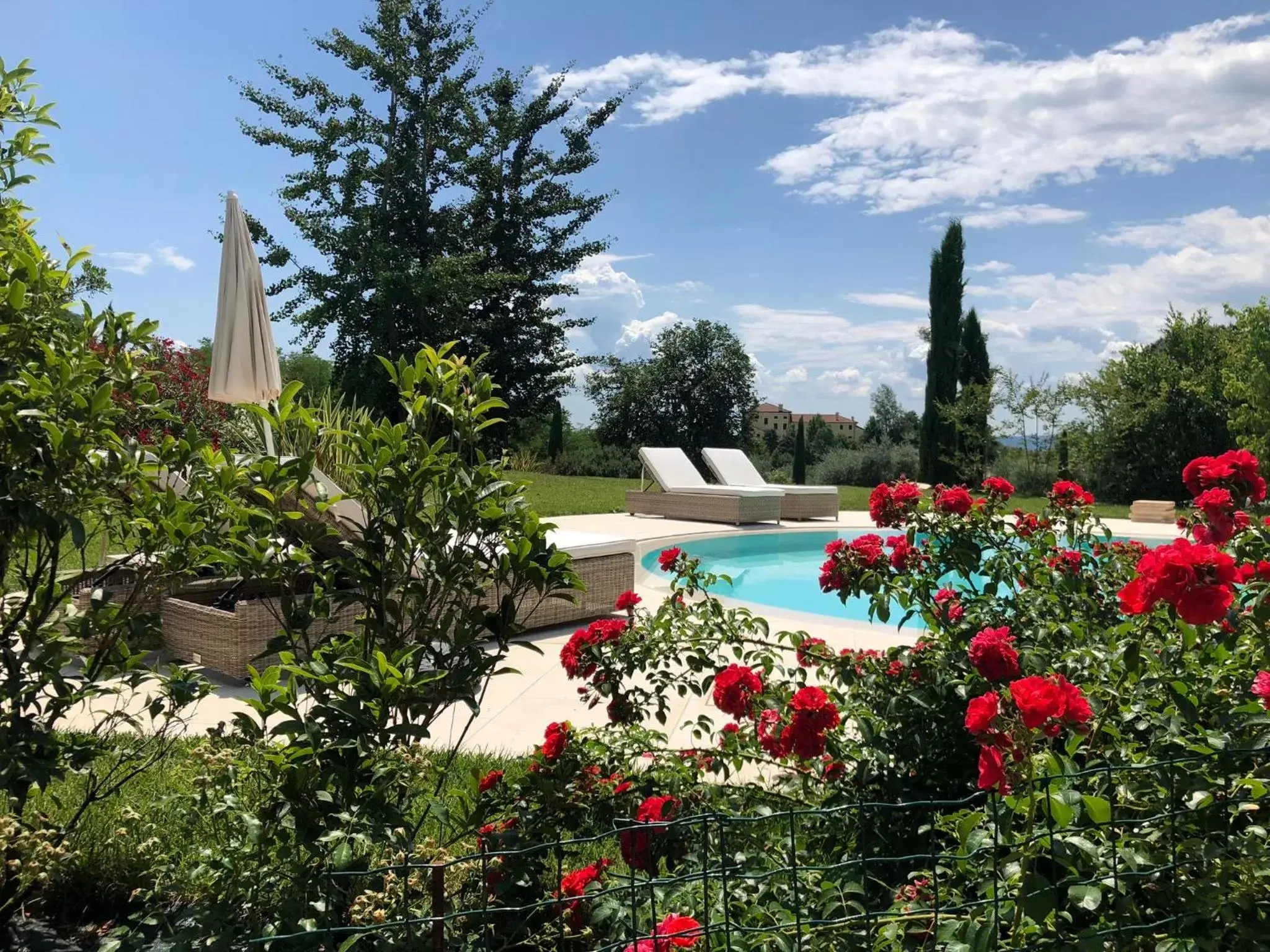 Pool View in Borghetto San Biagio Relais Agriturismo