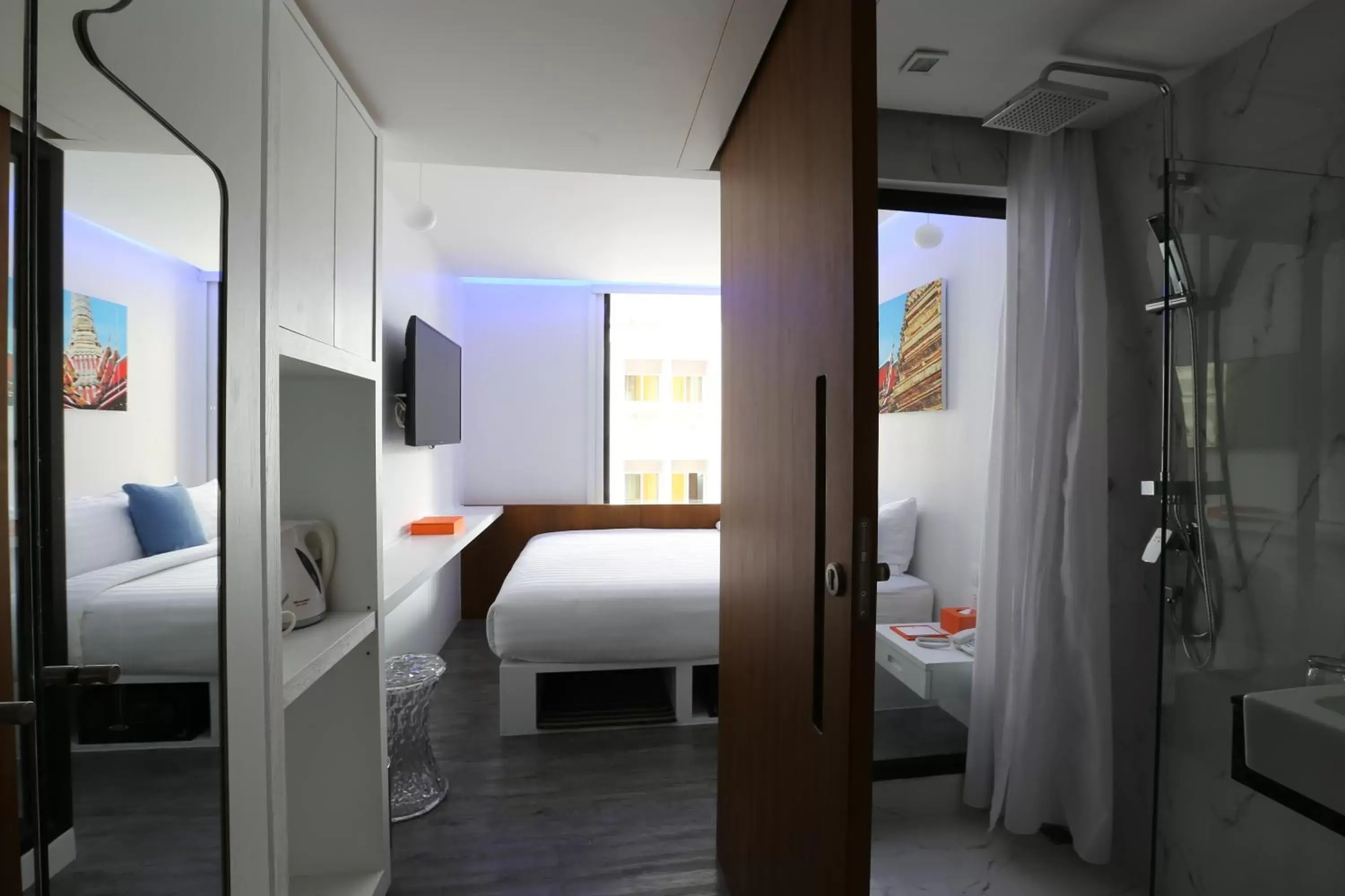 Bedroom, Bathroom in S Box Sukhumvit Hotel - SHA Extra Plus