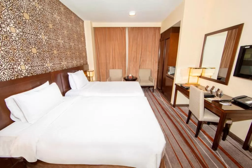 Bed in Dallah Taibah Hotel