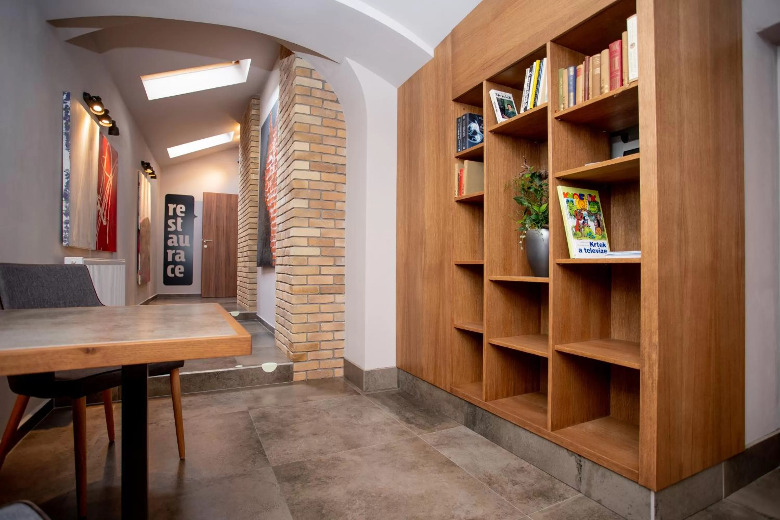 Lobby or reception in Hotel U koně