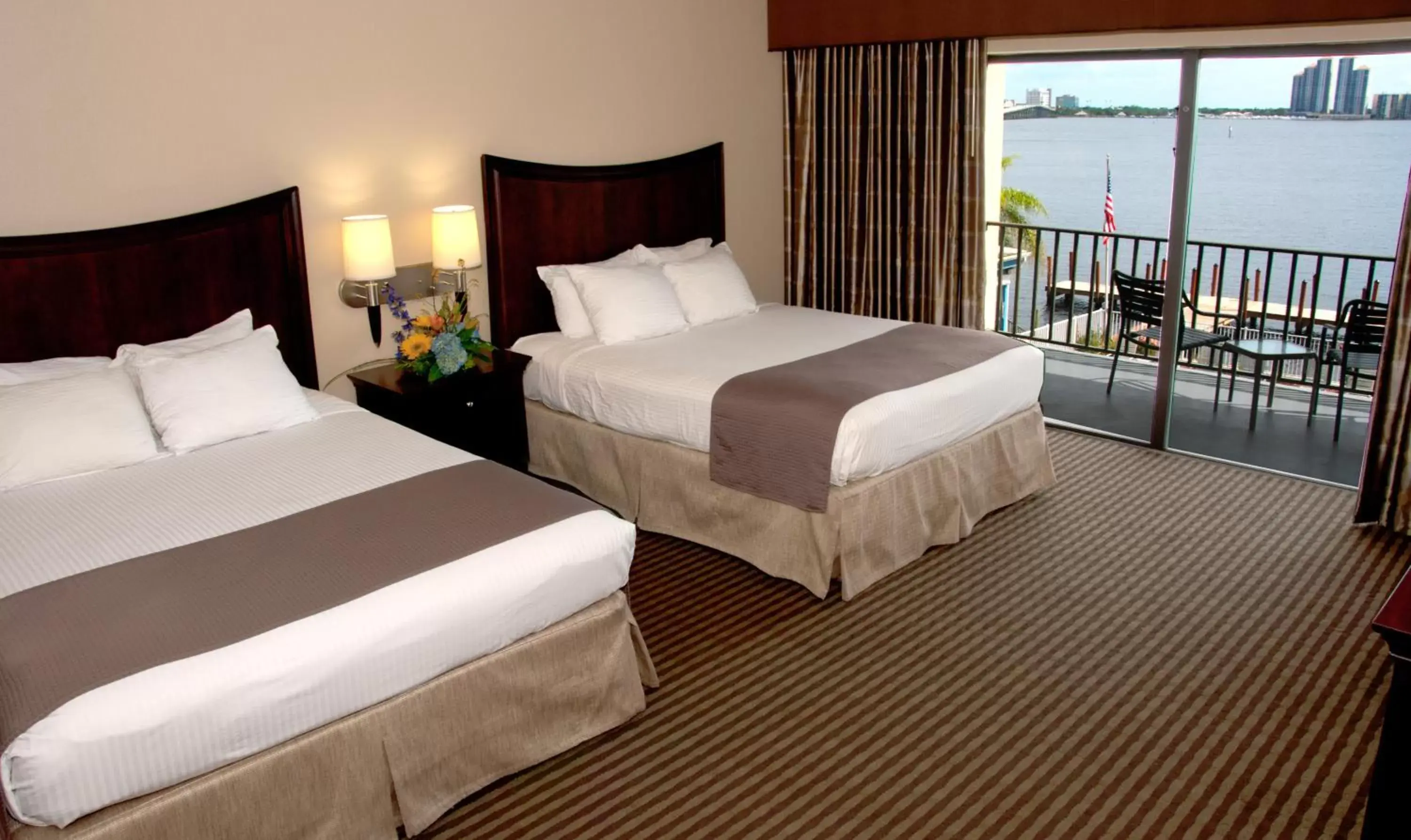 Queen Room with Two Queen Beds with Roll-in Shower - Disability Access /Non-Smoking in Best Western Fort Myers Waterfront