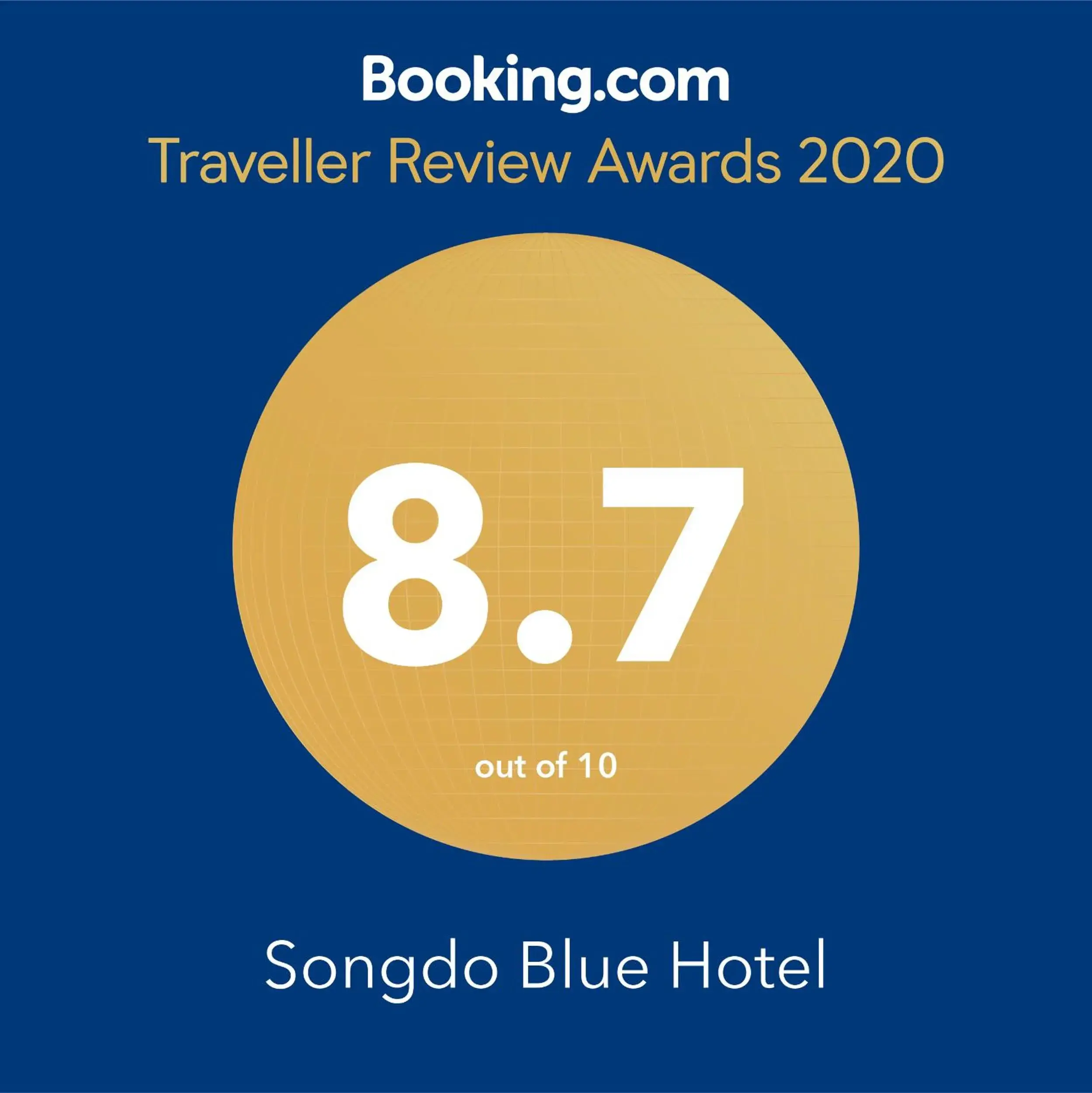 Certificate/Award in Songdo Blue Hotel