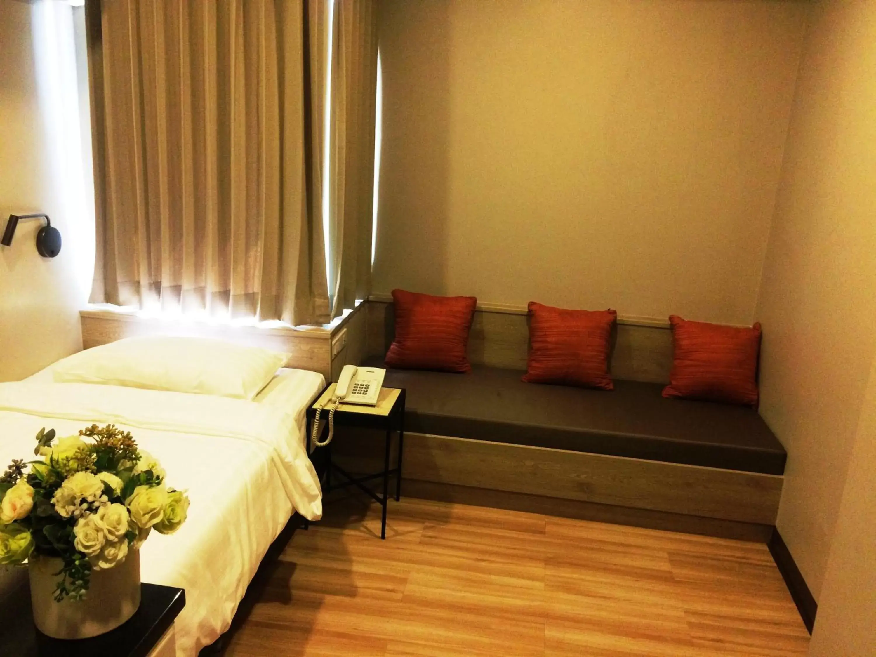 Bed in YWCA Hotel Bangkok