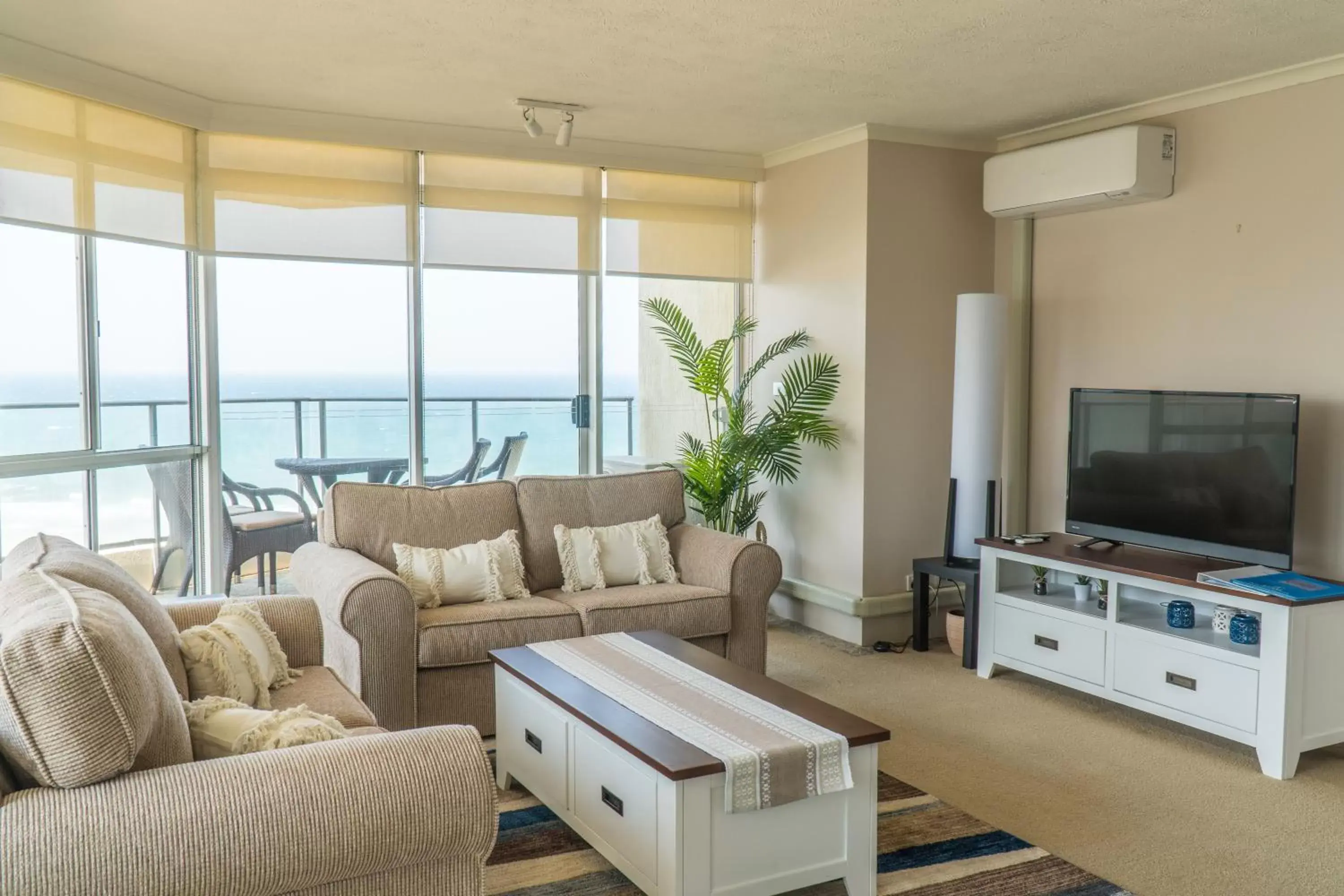 Living room, Seating Area in Foreshore Beachfront Apartments