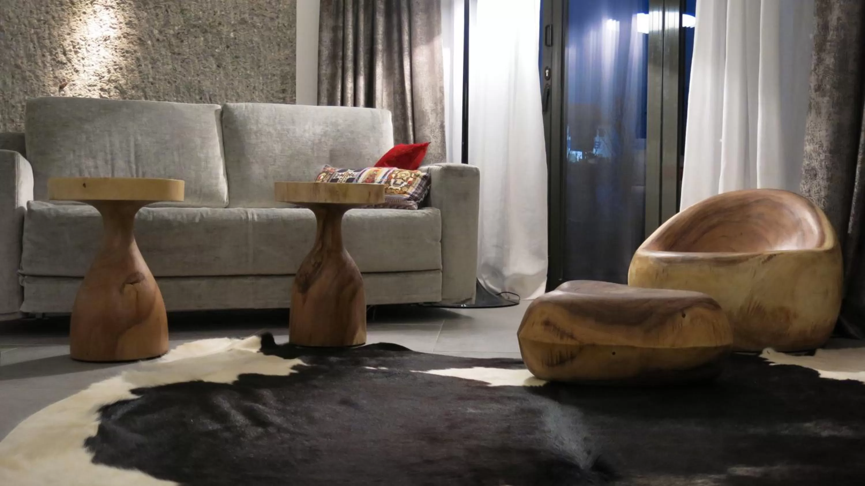 Living room in Hotel im Bunker